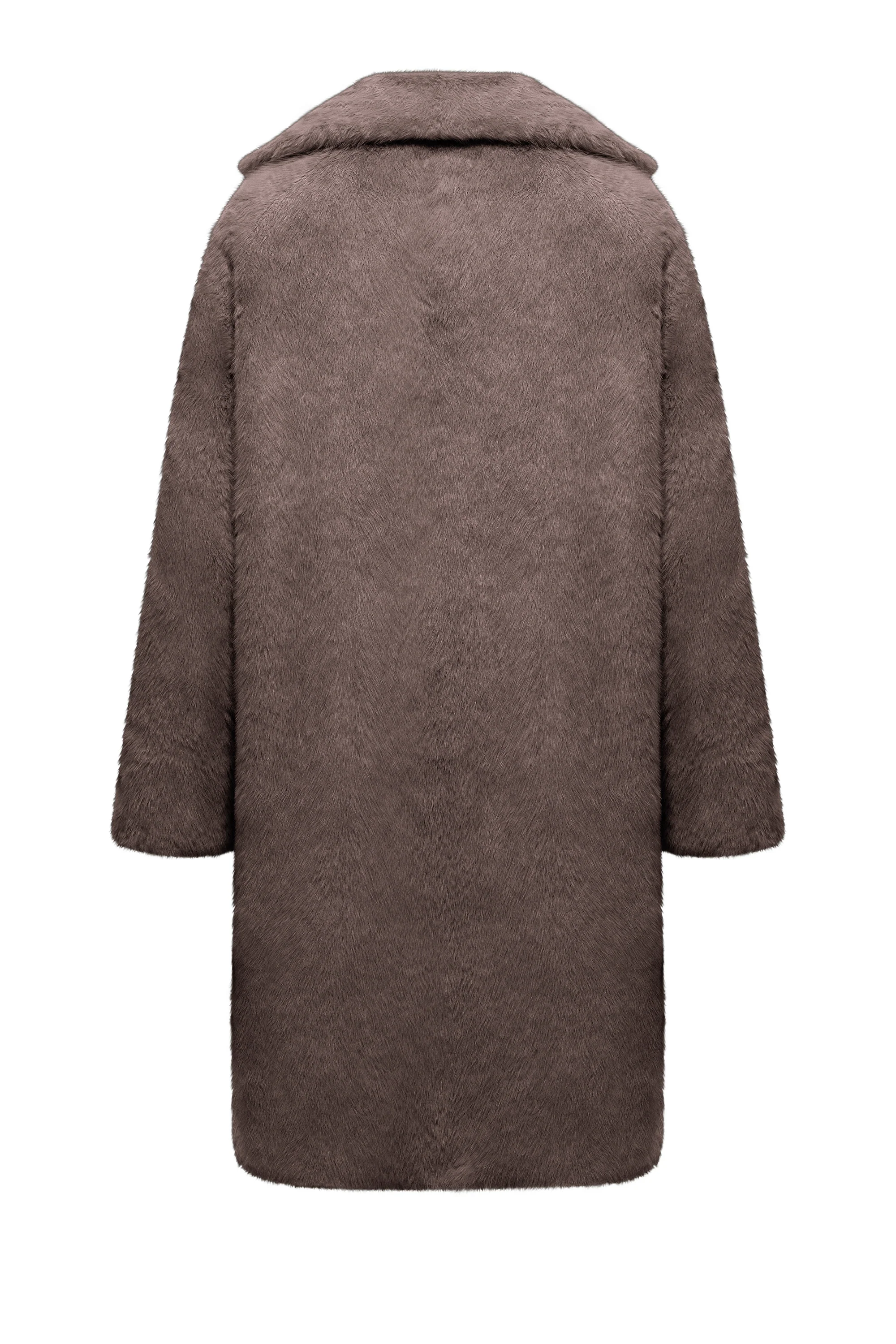 Cappotto Lungo Monopetto con Revers - Image 7