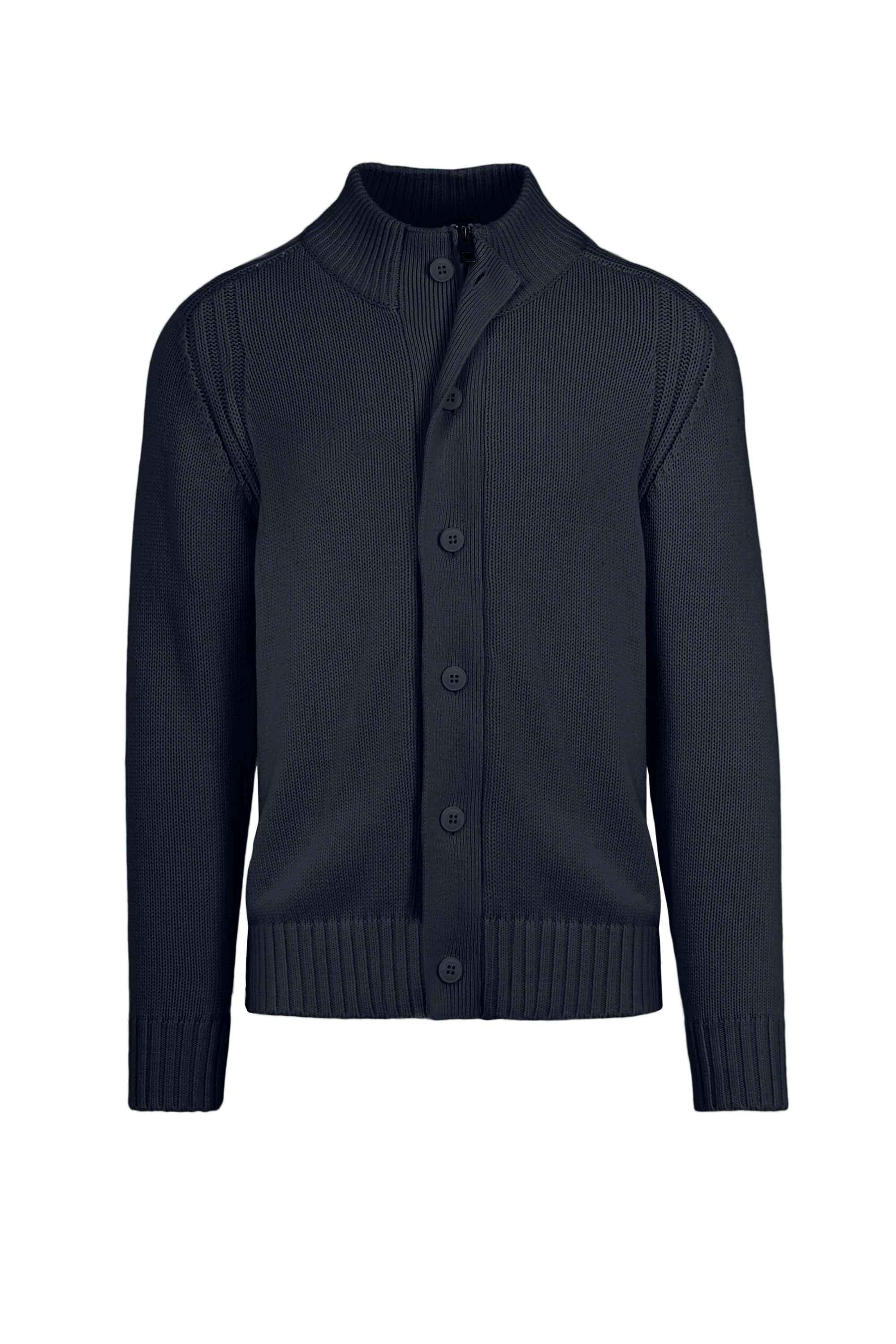 Cardigan con bottoni in maglia rasata - Image 16