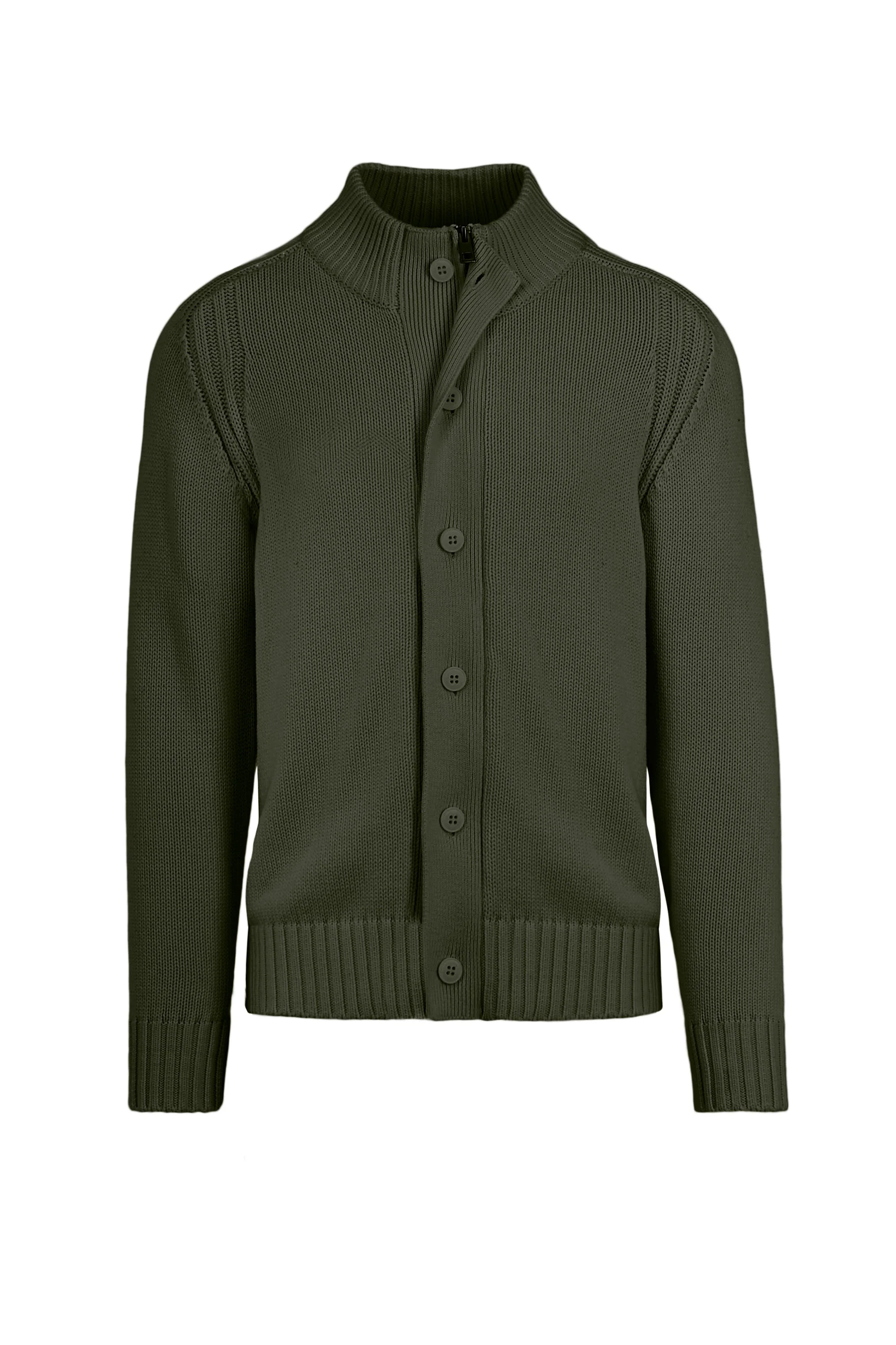 Cardigan con bottoni in maglia rasata - Image 19