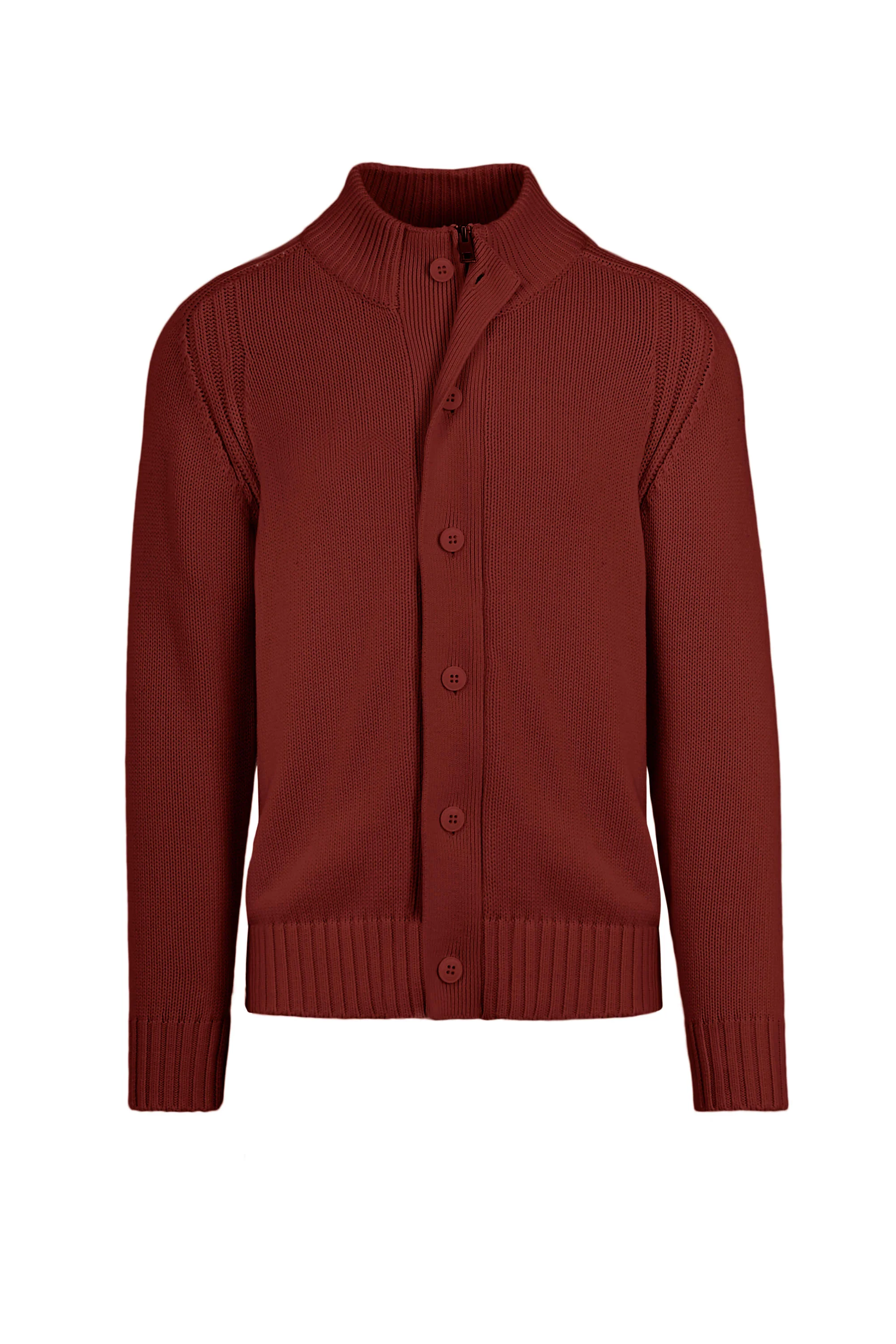 Cardigan con bottoni in maglia rasata - Image 22