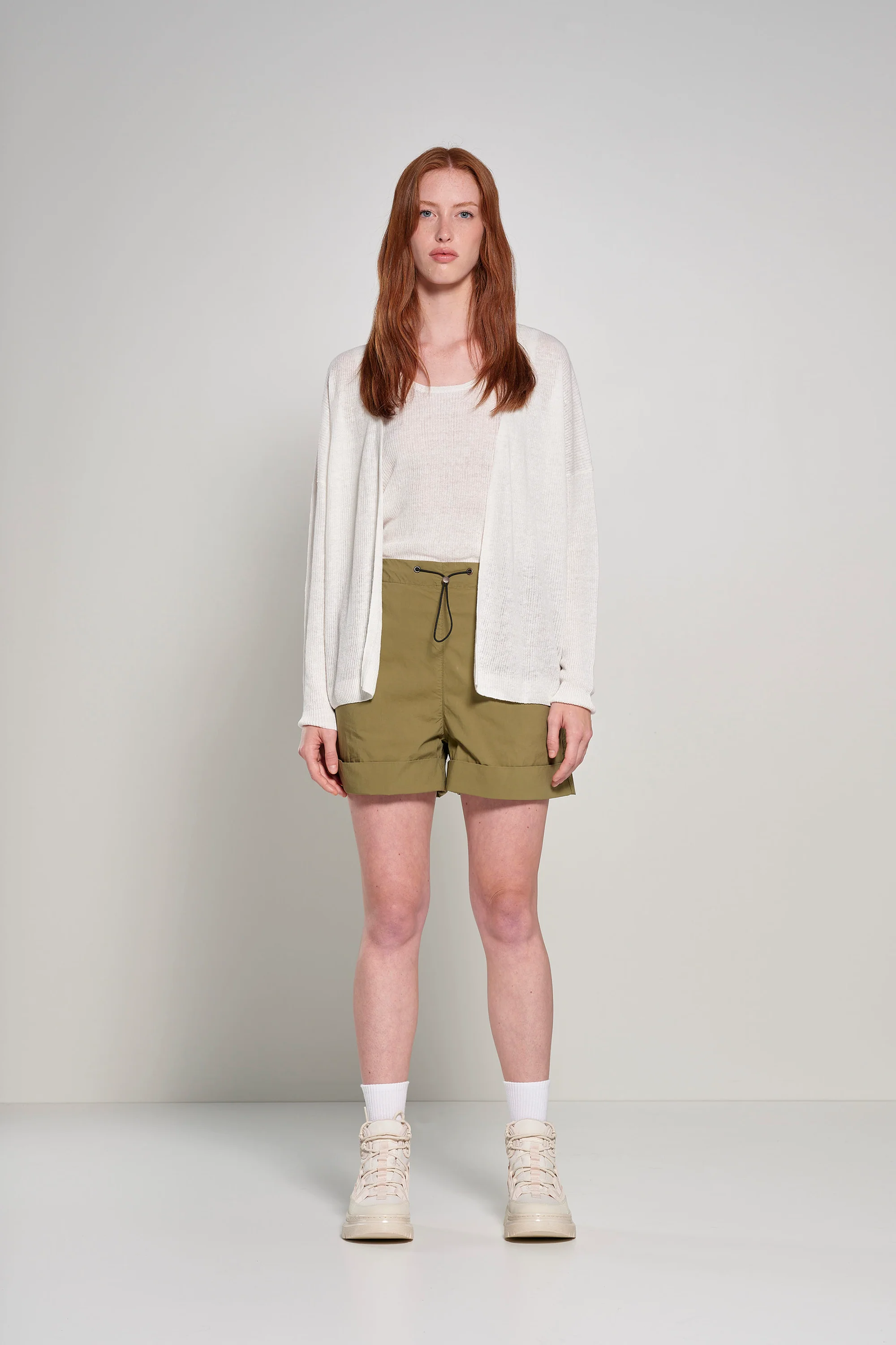 Cardigan in lino a maniche lunghe - Image 8