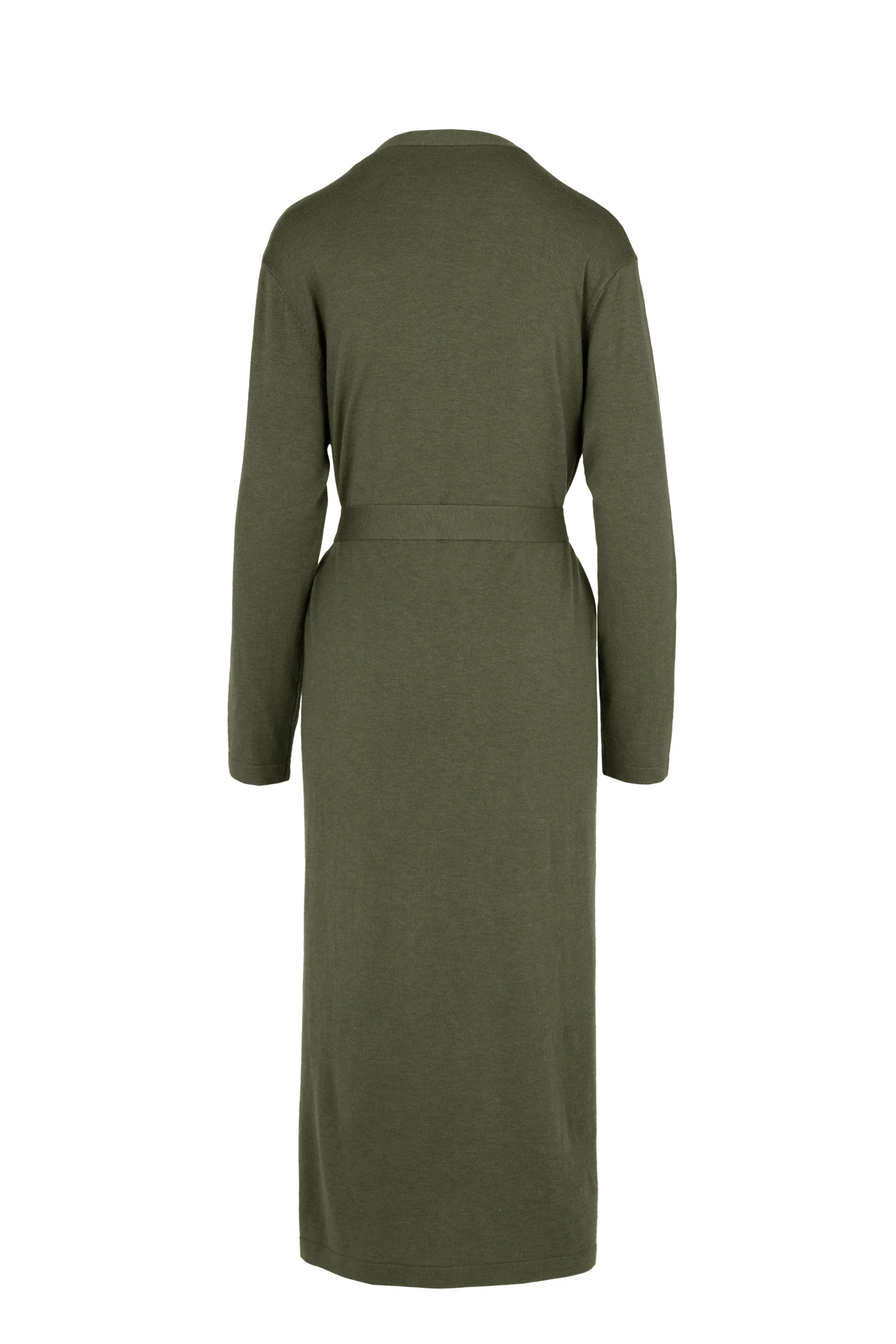 Cardigan in misto merino con cintura removibile - Image 11