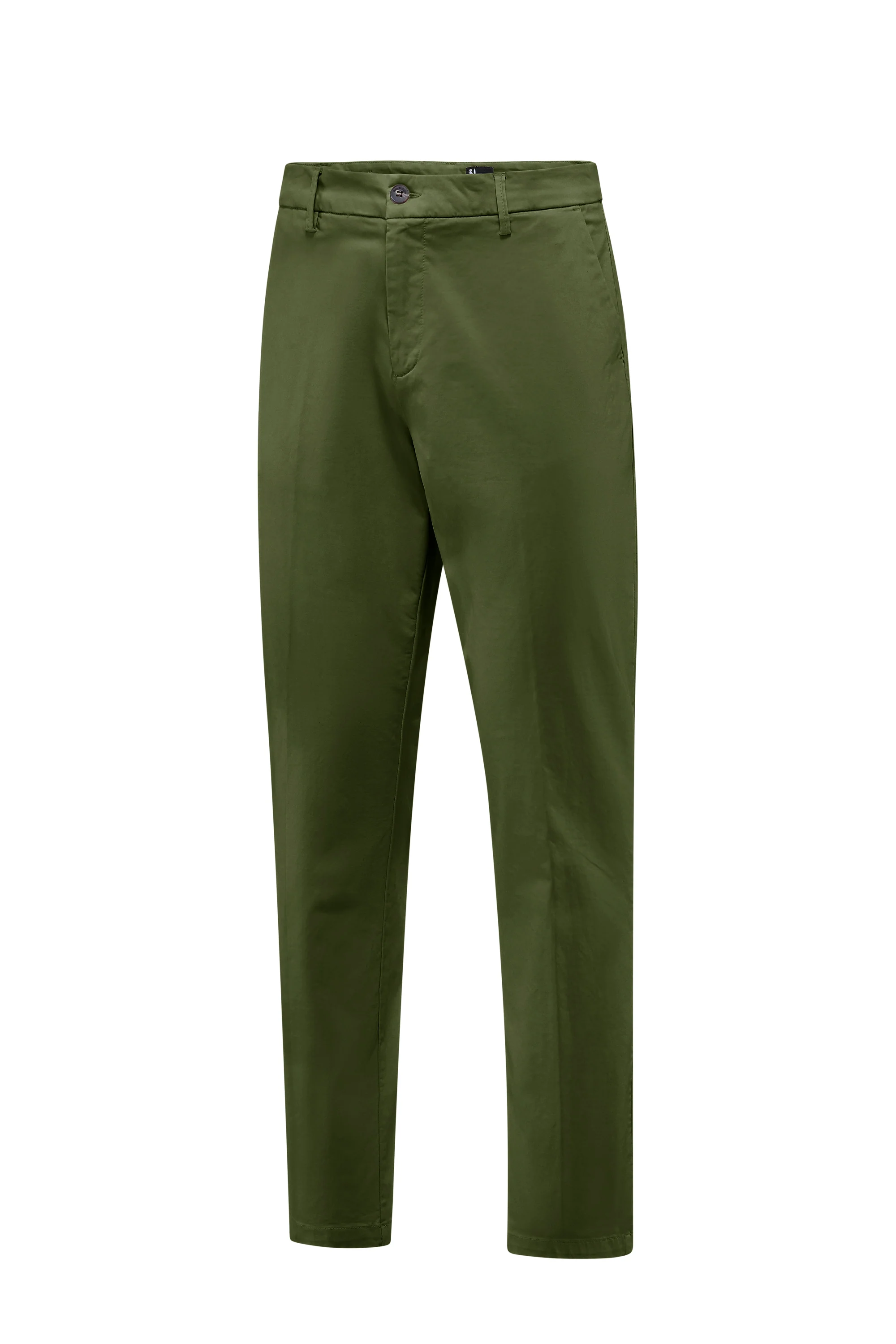 Chino da uomo slim fit in raso stretch tasche America - Image 12