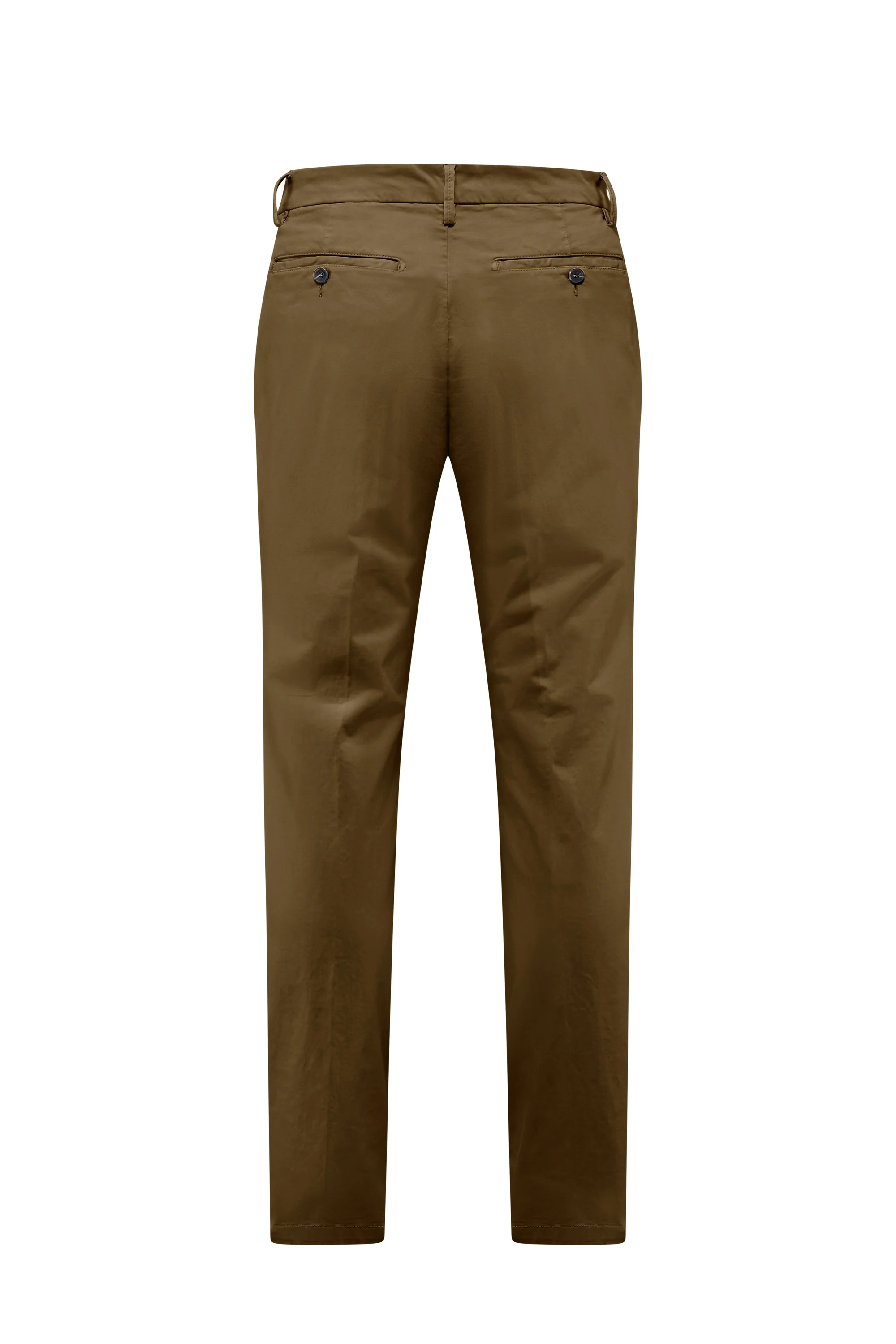 Chino da uomo slim fit in raso stretch tasche America - Image 3