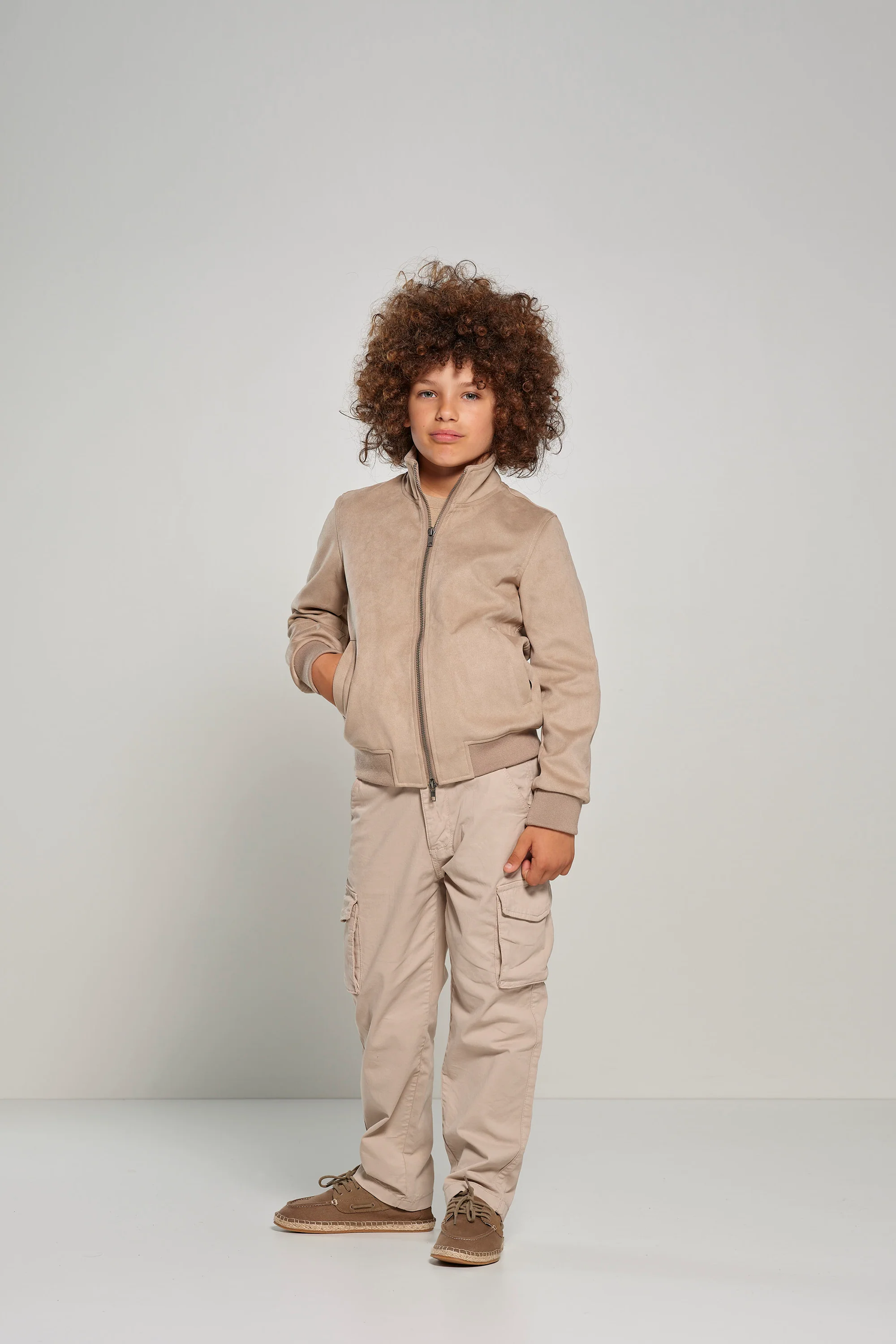 Giacca bambino in eco-pelle scamosciata - Image 7
