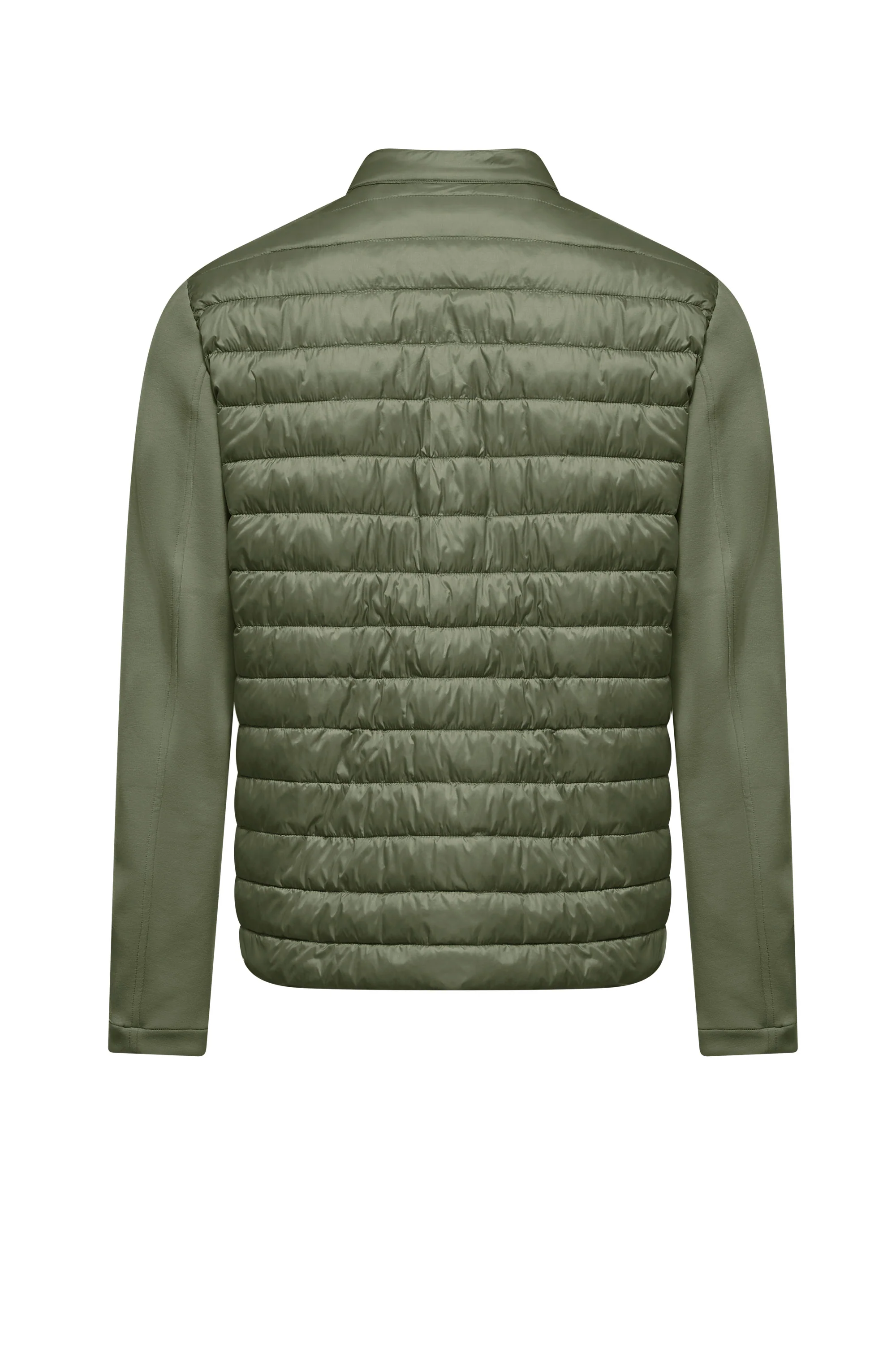 Giacca bimaterica in nylon e maglia - Image 15