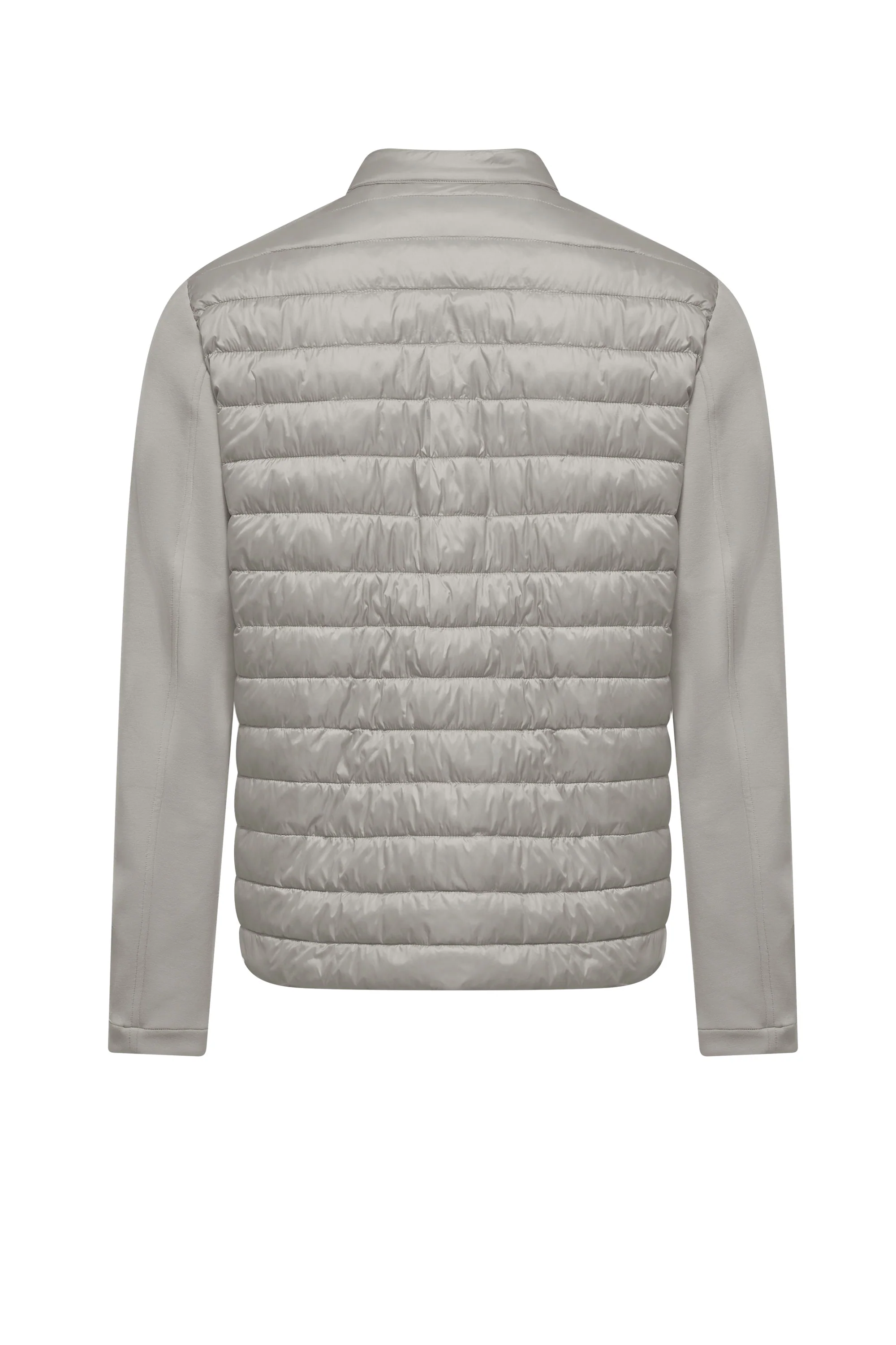 Giacca bimaterica in nylon e maglia - Image 21