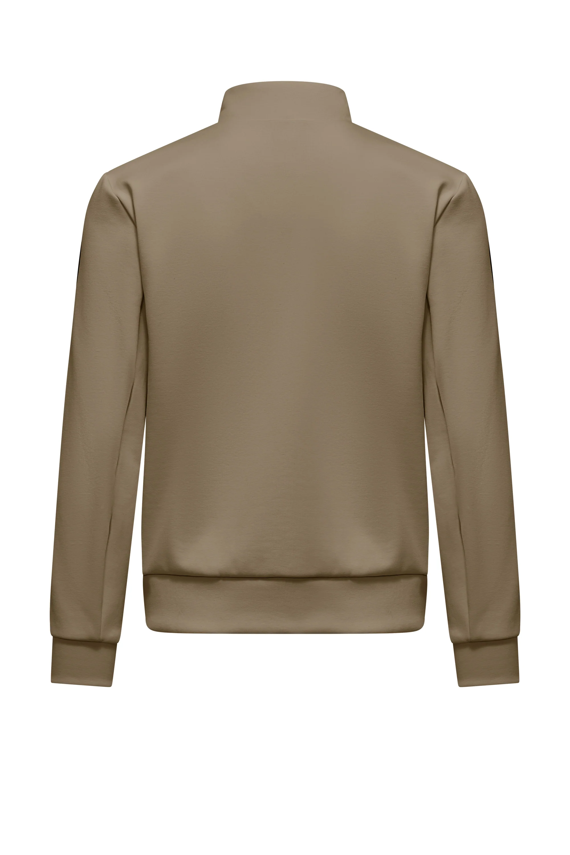 Giacca bimaterica in nylon e maglia - Image 3