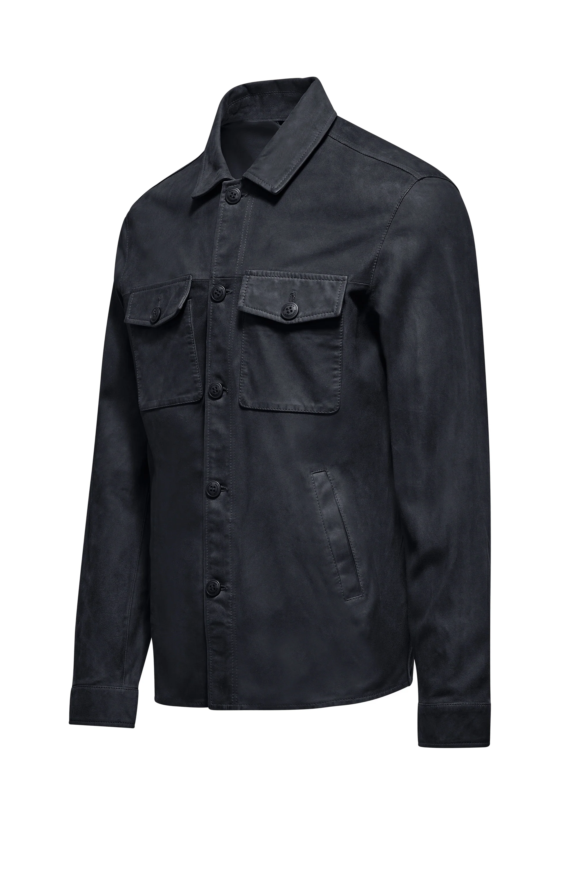 Giacca-camicia in pelle Wed - Image 10