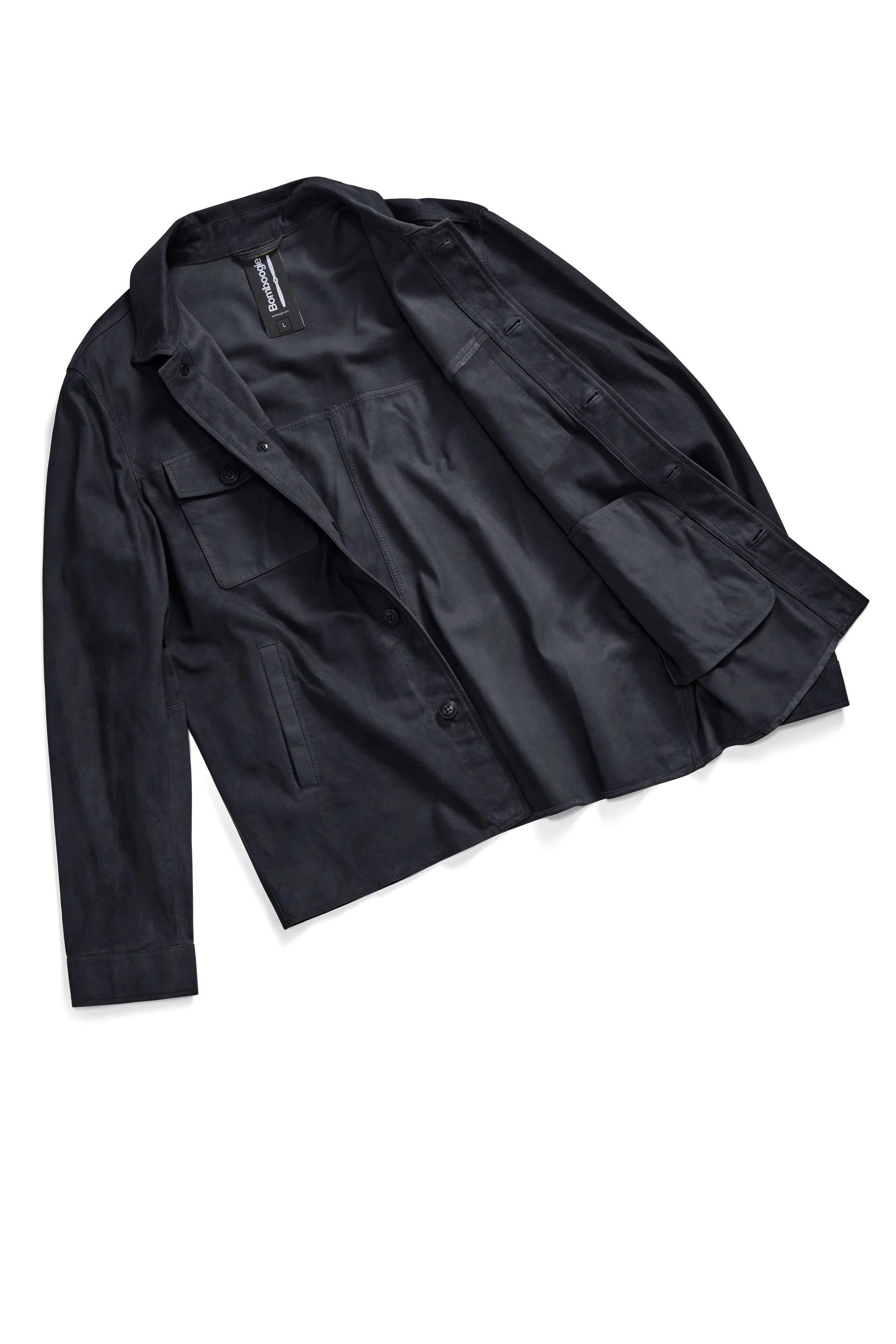 Giacca-camicia in pelle Wed - Image 12