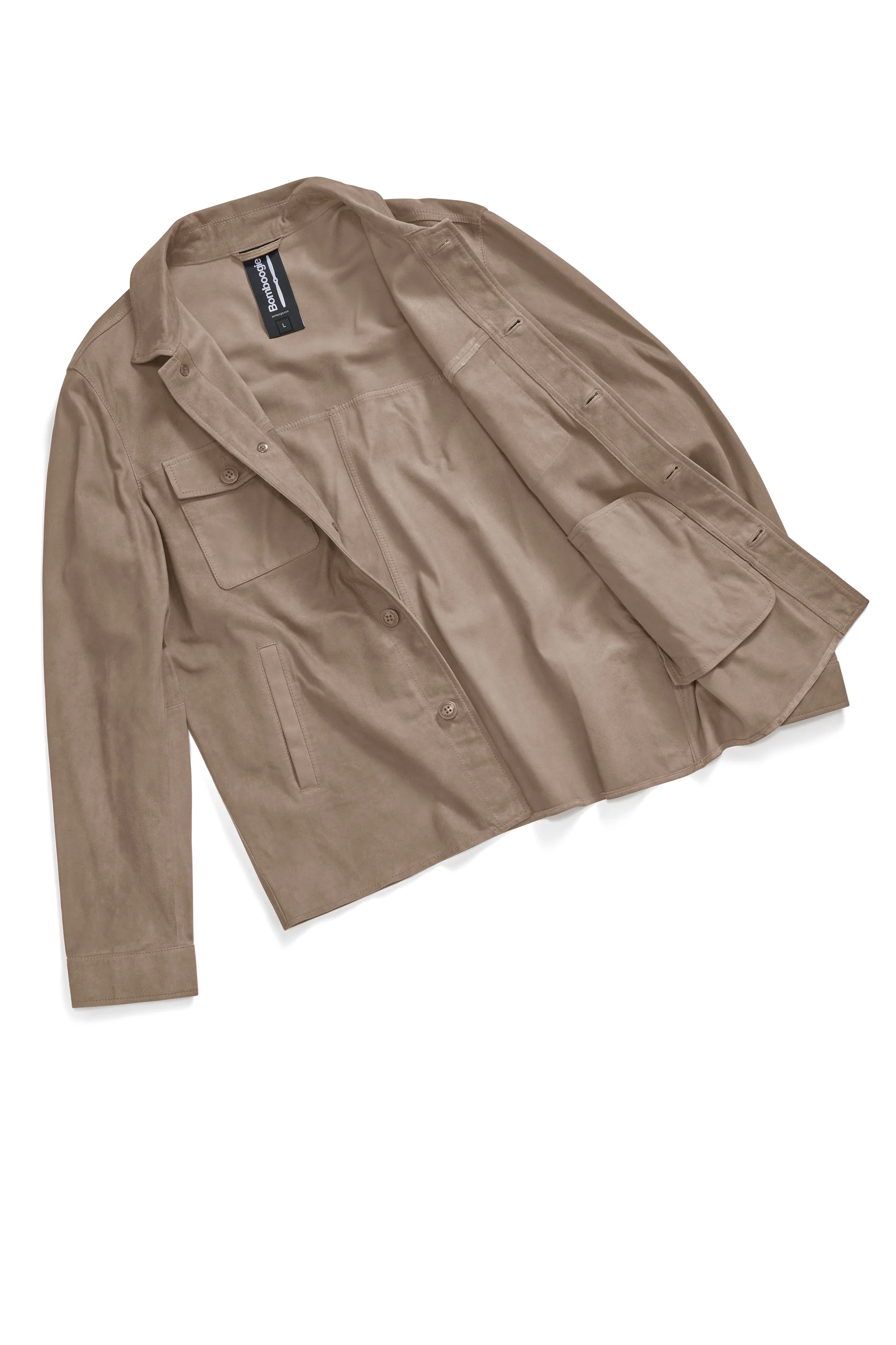 Giacca-camicia in pelle Wed - Image 4