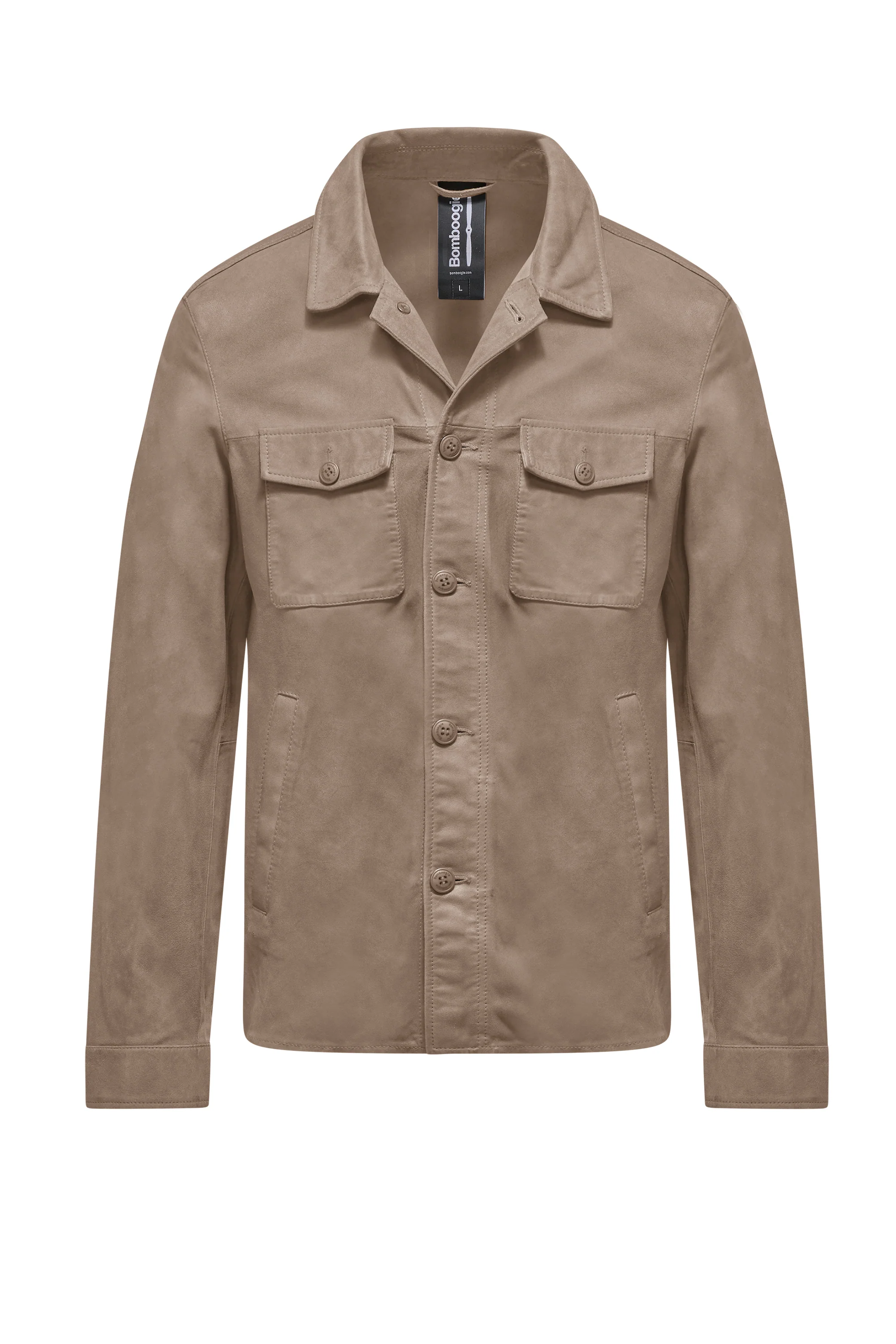 Giacca-camicia in pelle Wed - Image 5