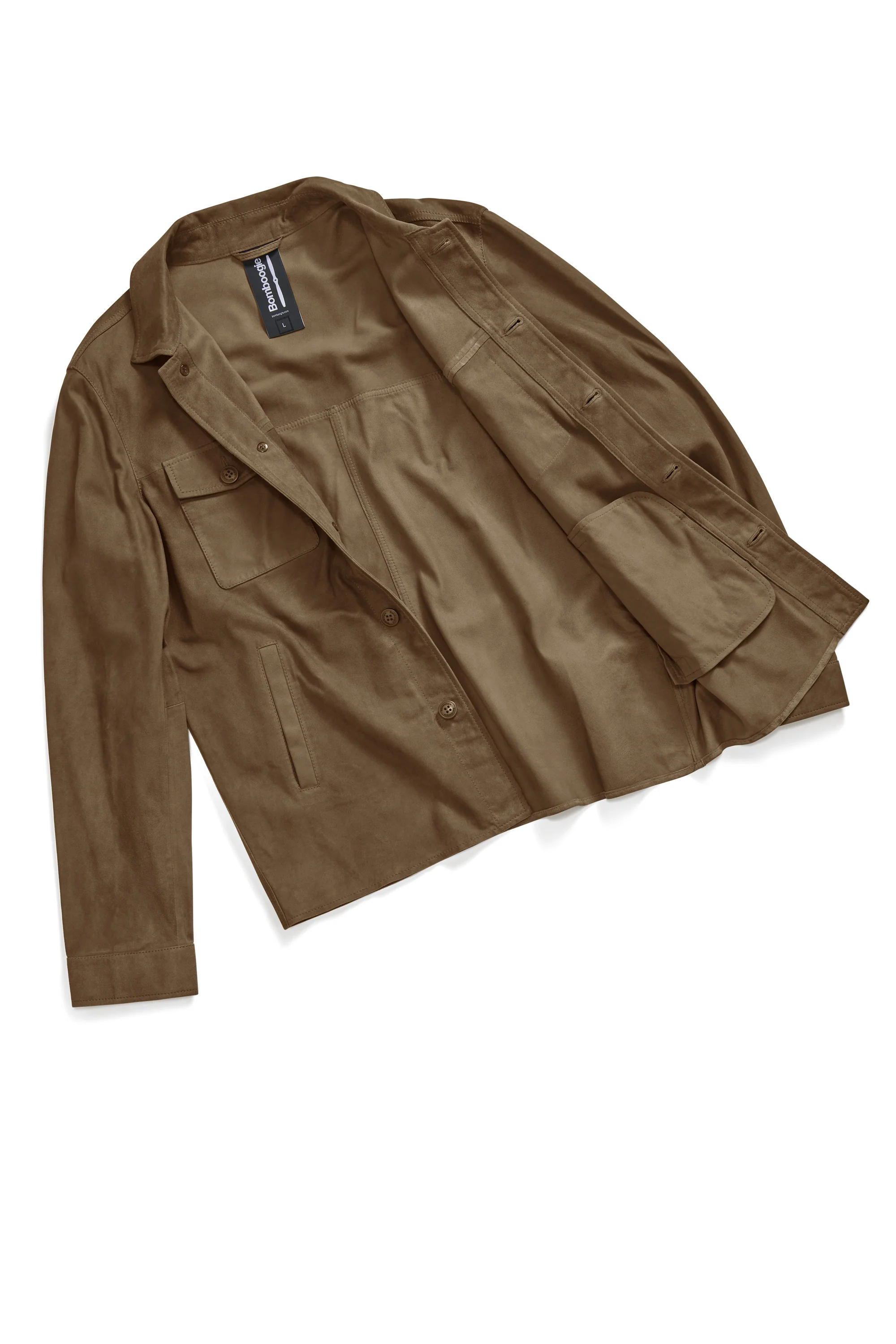 Giacca-camicia in pelle Wed - Image 10