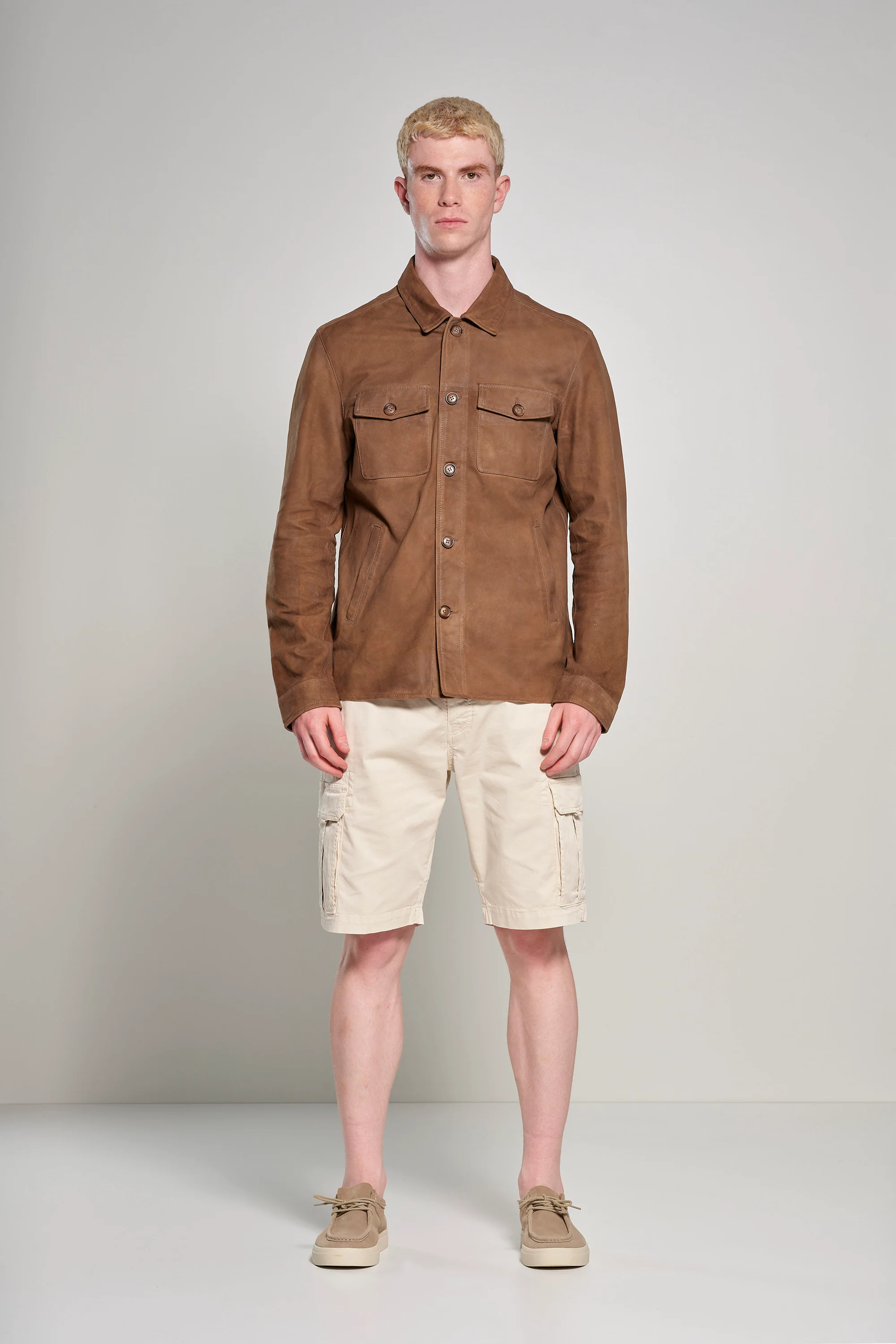 Giacca-camicia in pelle Wed - Image 12