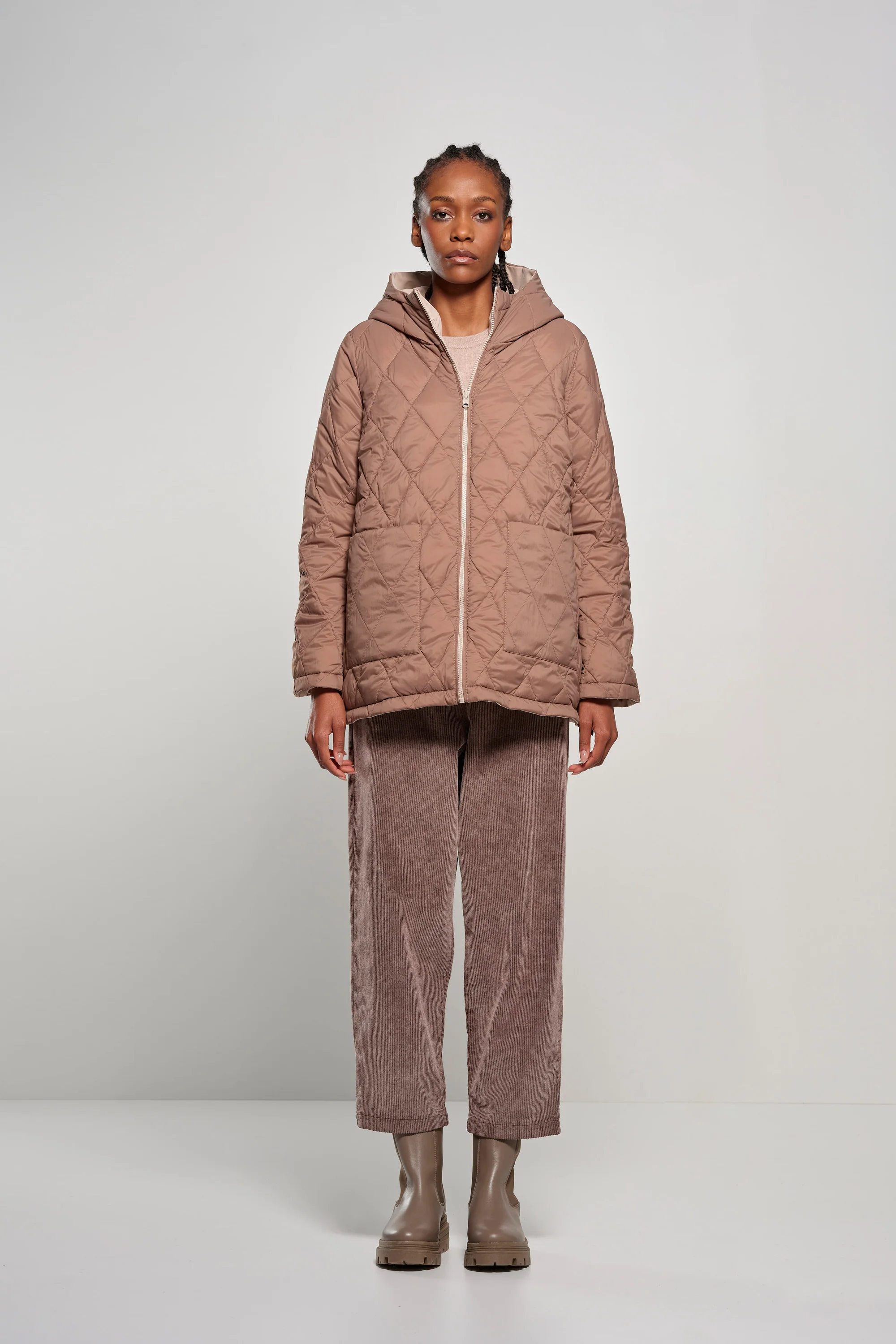 Giacca corta reversibile con cappuccio - Image 12