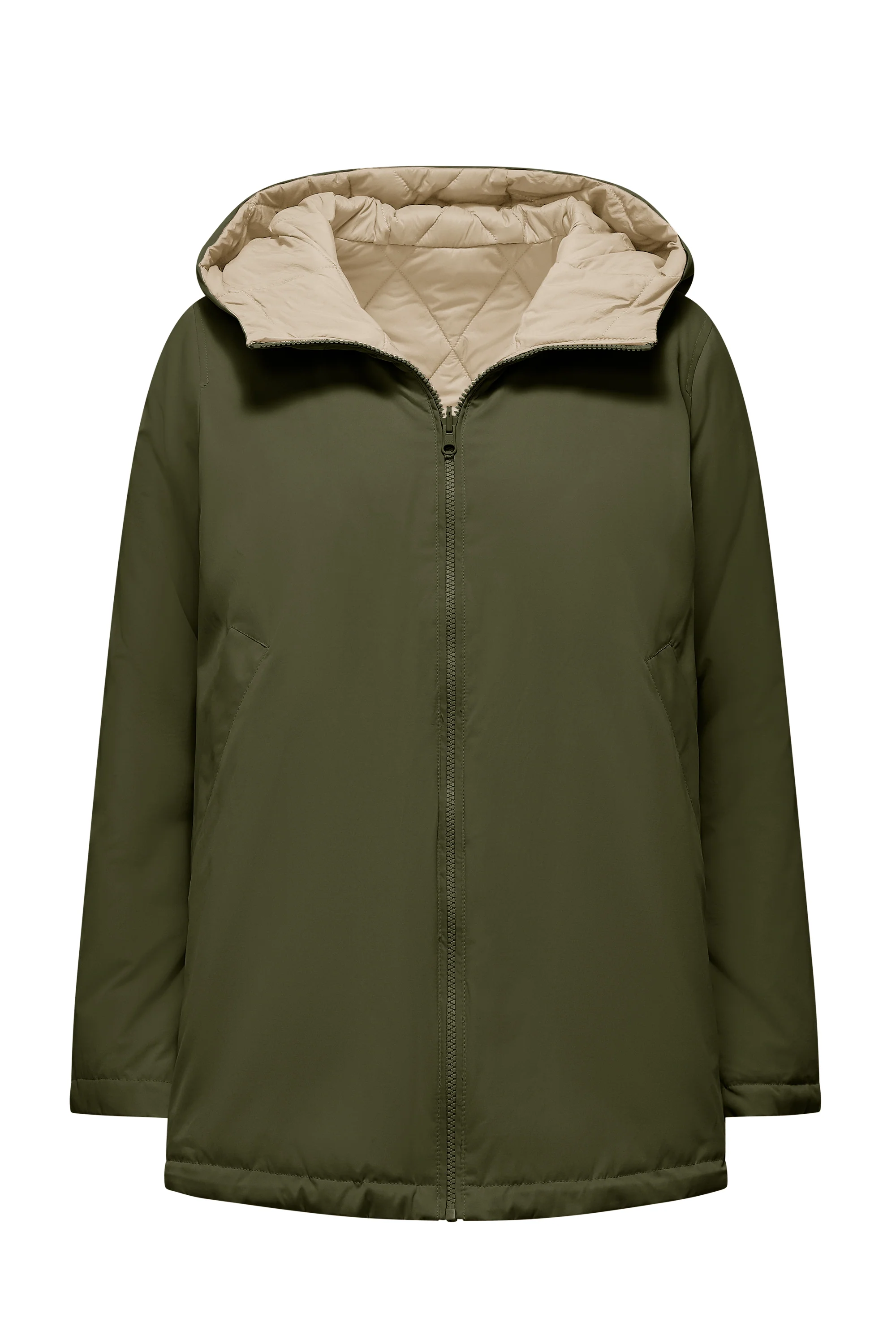 Giacca corta reversibile con cappuccio - Image 13