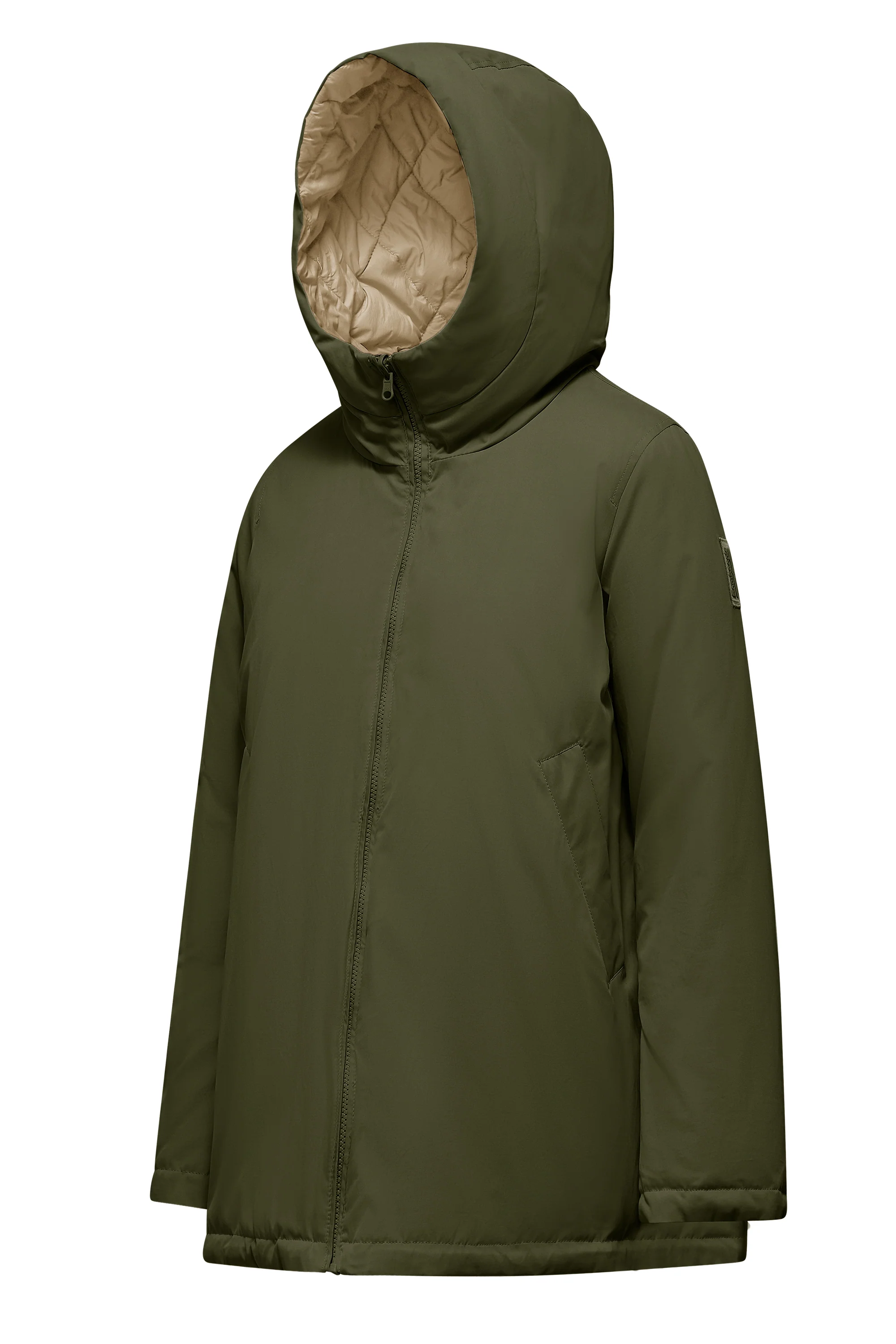 Giacca corta reversibile con cappuccio - Image 14