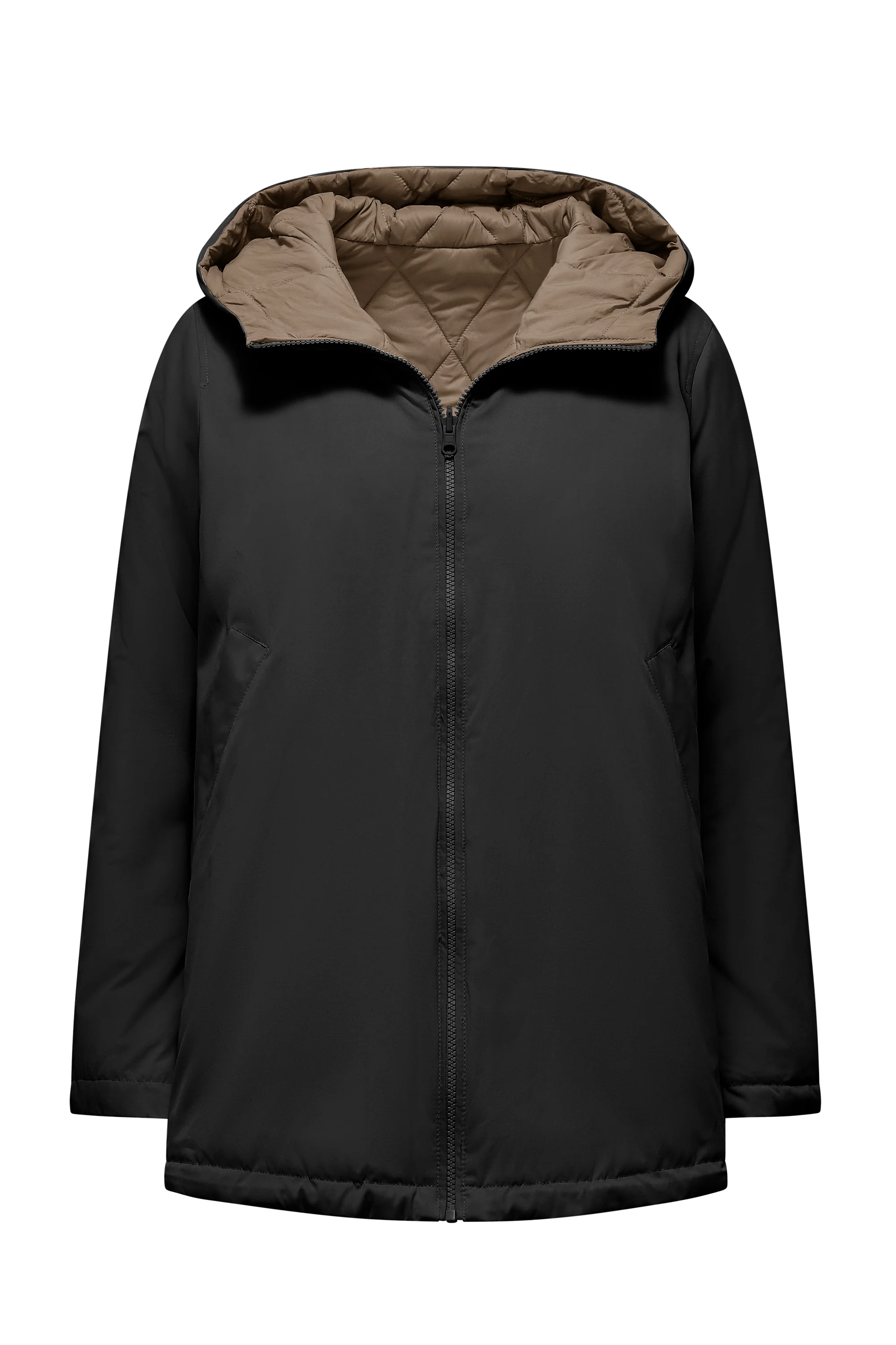 Giacca corta reversibile con cappuccio - Image 19