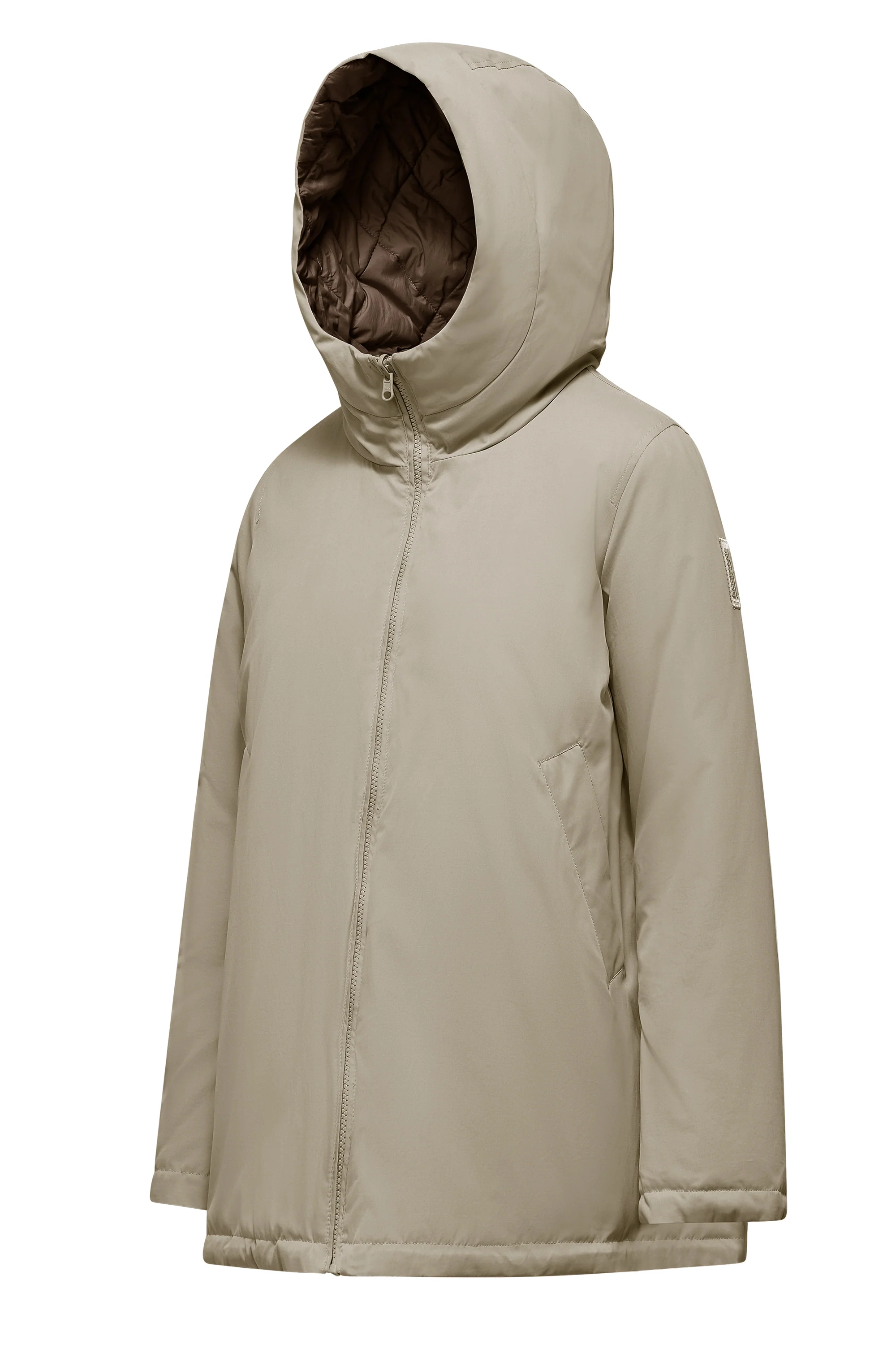 Giacca corta reversibile con cappuccio - Image 2
