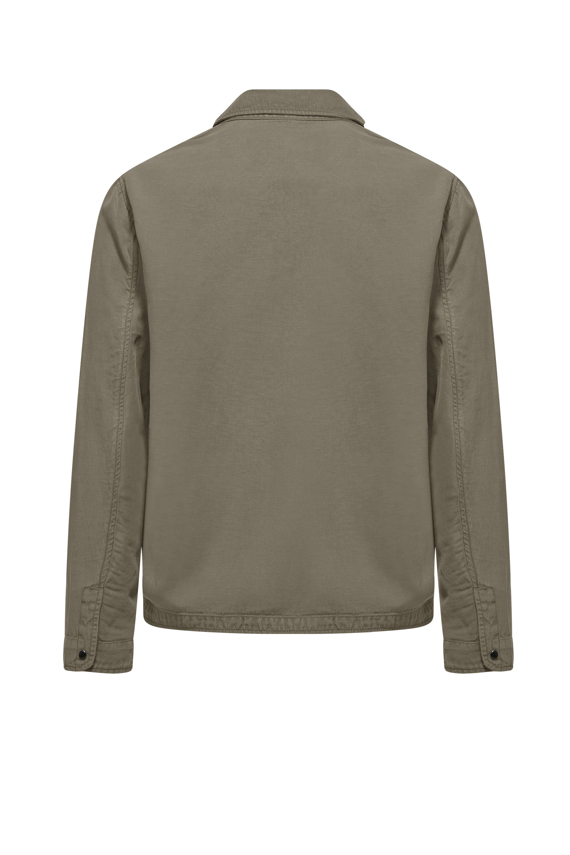 Giacca sfoderata in tencel con colletto - Image 11