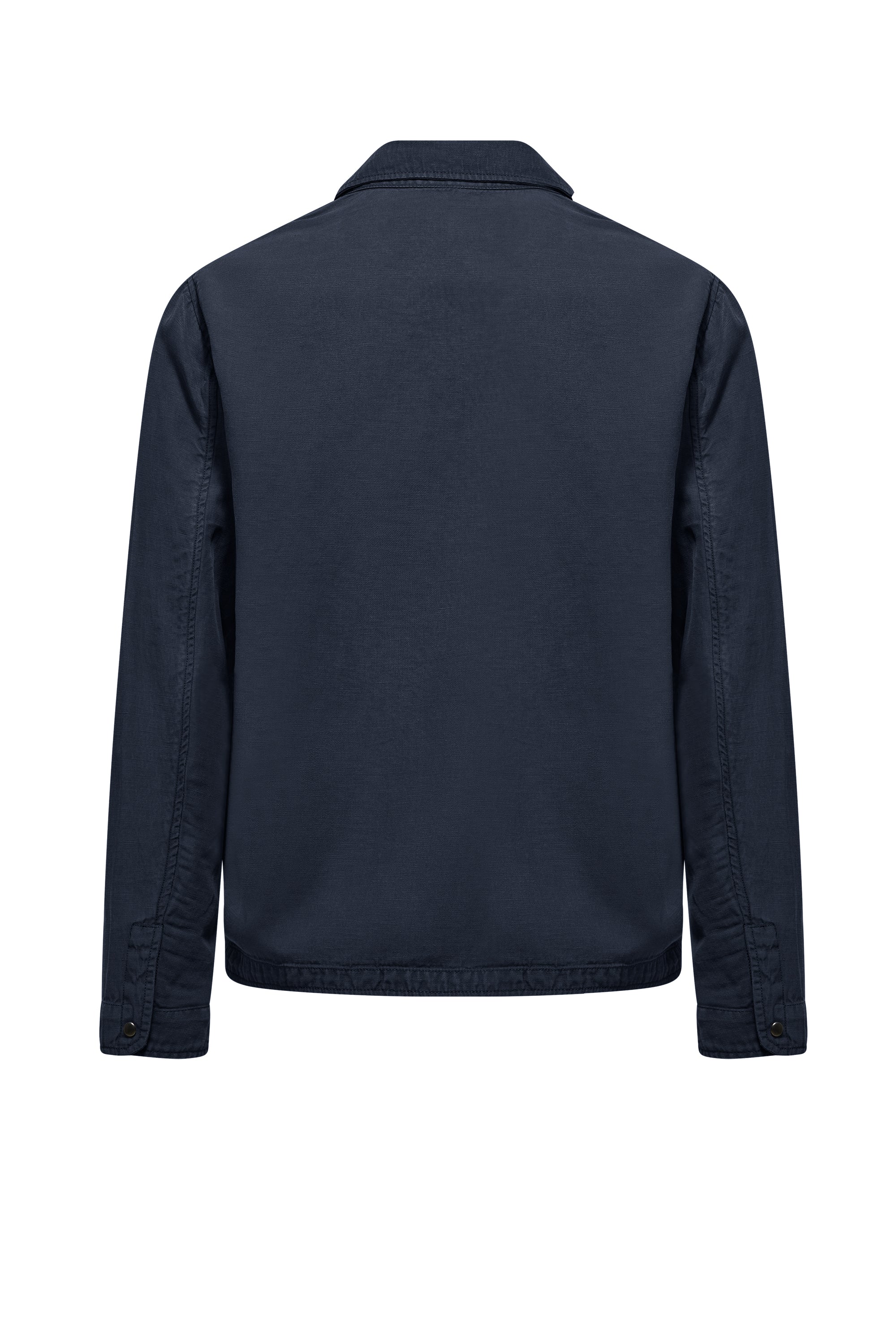 Giacca sfoderata in tencel con colletto - Image 3