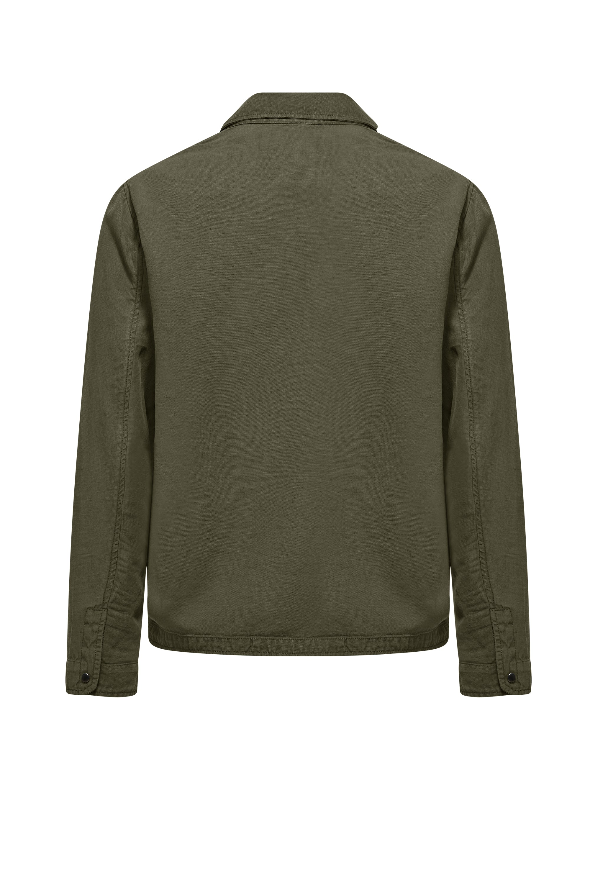 Giacca sfoderata in tencel con colletto - Image 7
