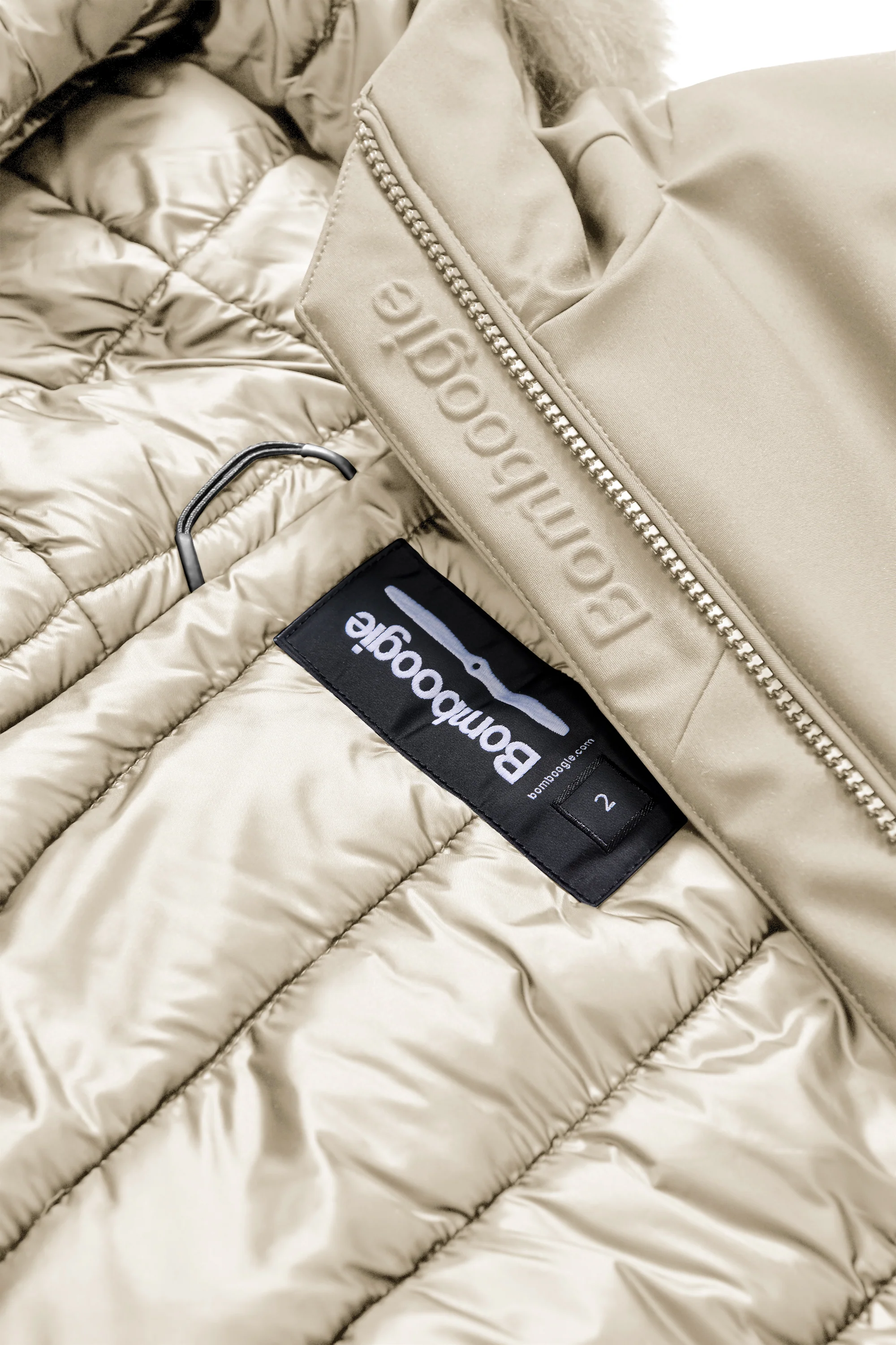 Giacca slim imbottita con pelliccia staccabile - Image 14