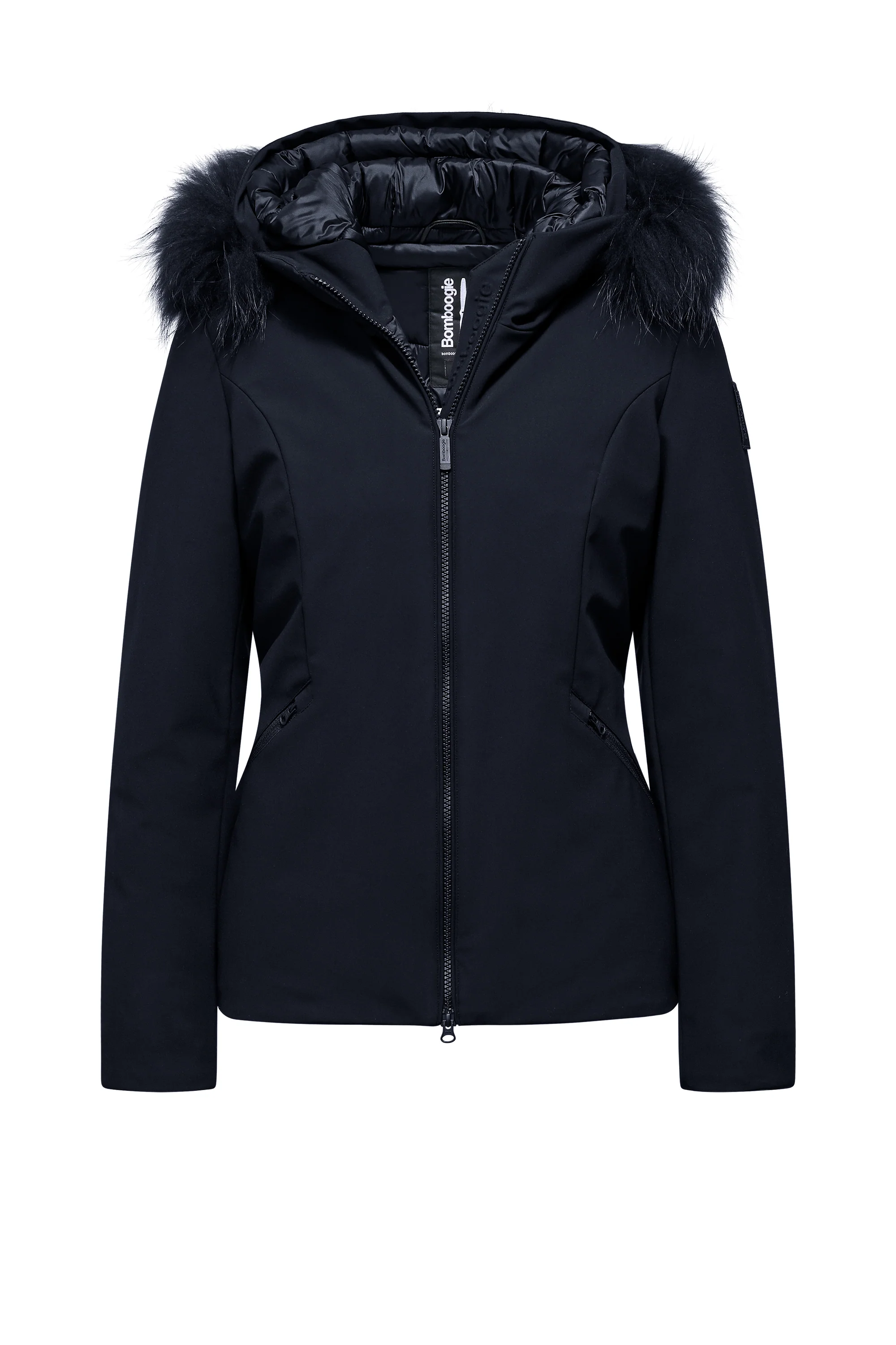 Giacca slim imbottita con pelliccia staccabile - Image 16