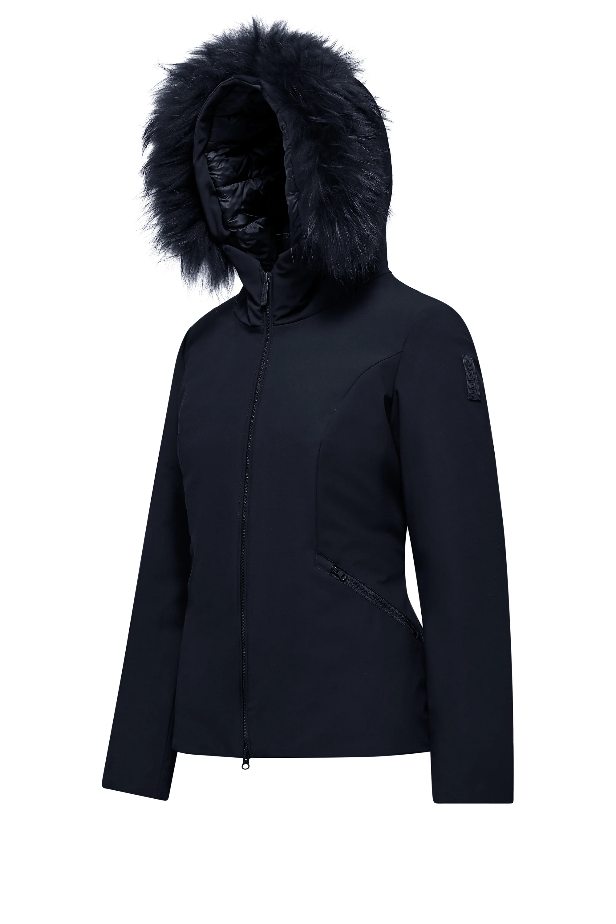 Giacca slim imbottita con pelliccia staccabile - Image 17