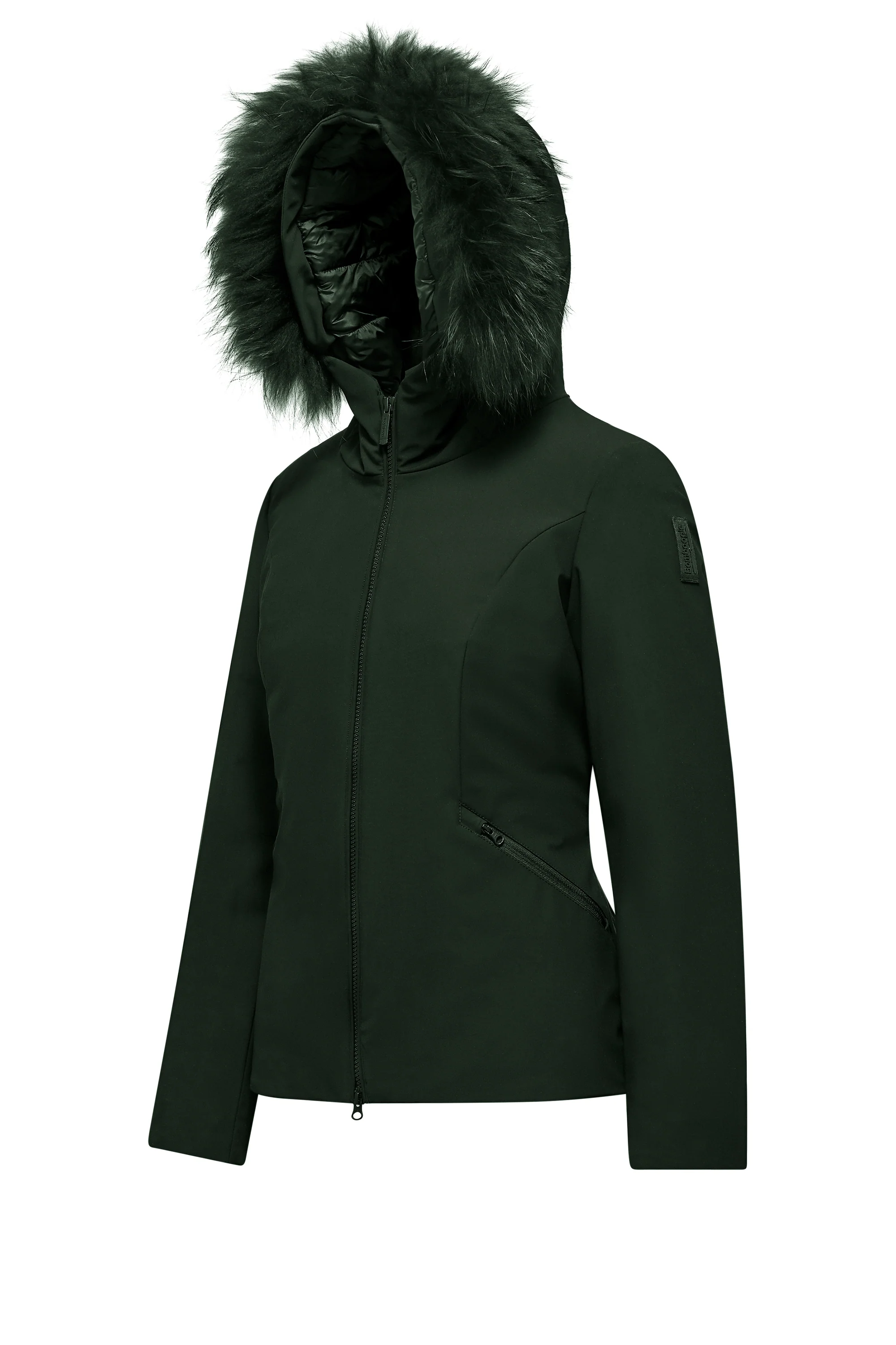 Giacca slim imbottita con pelliccia staccabile - Image 22