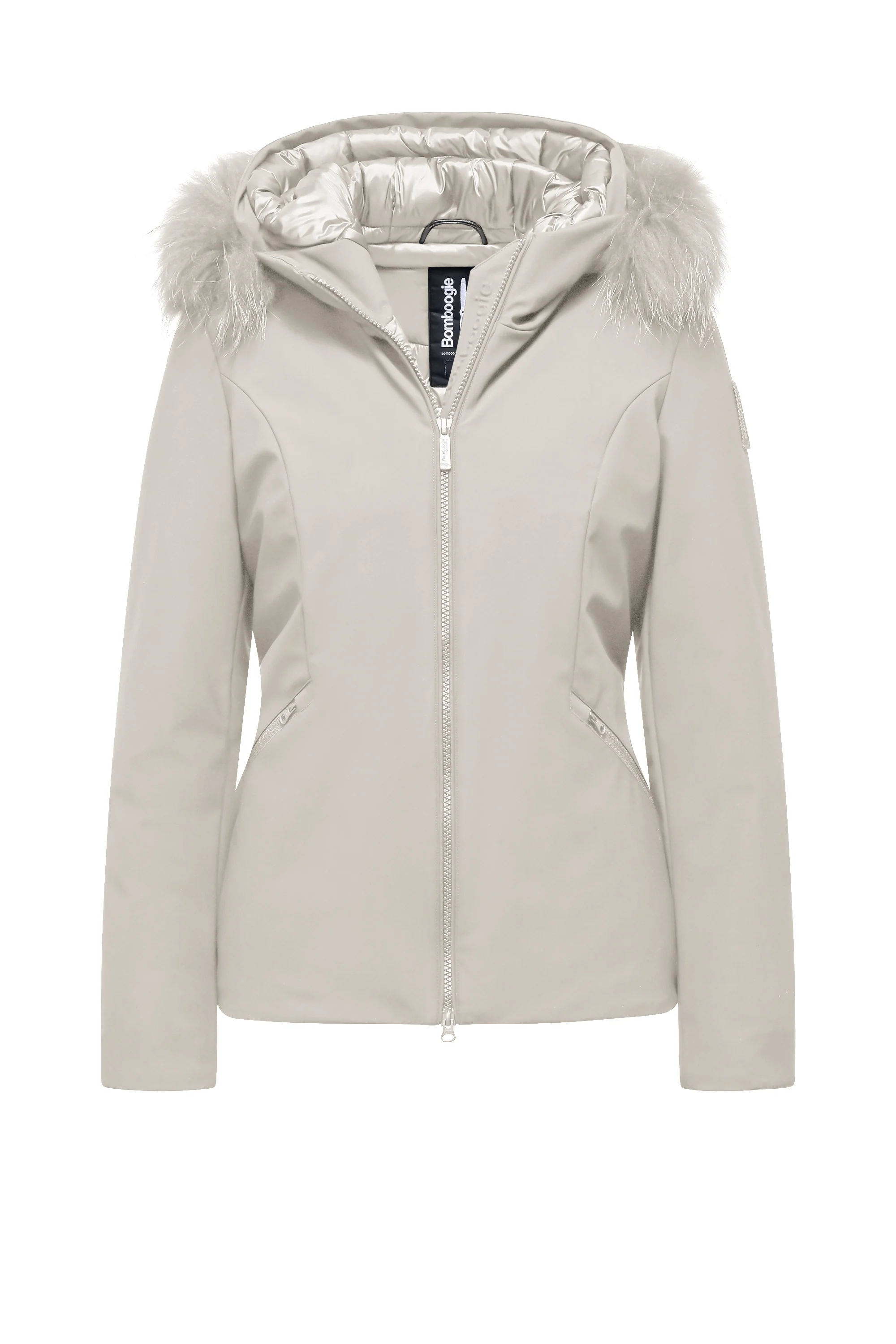 Giacca slim imbottita con pelliccia staccabile - Image 31