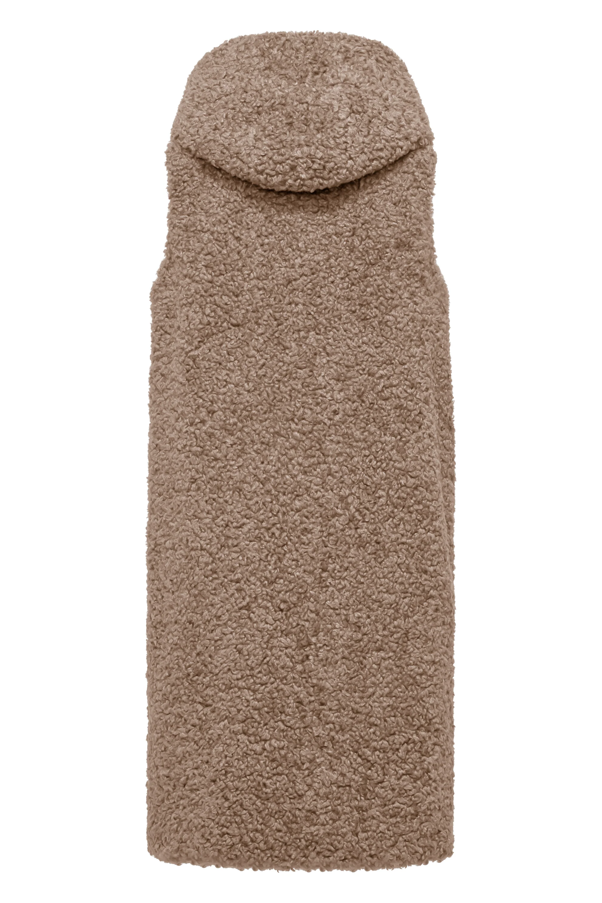 Gilet lungo da donna in pelliccetta sintetica effetto agnellino - Image 11