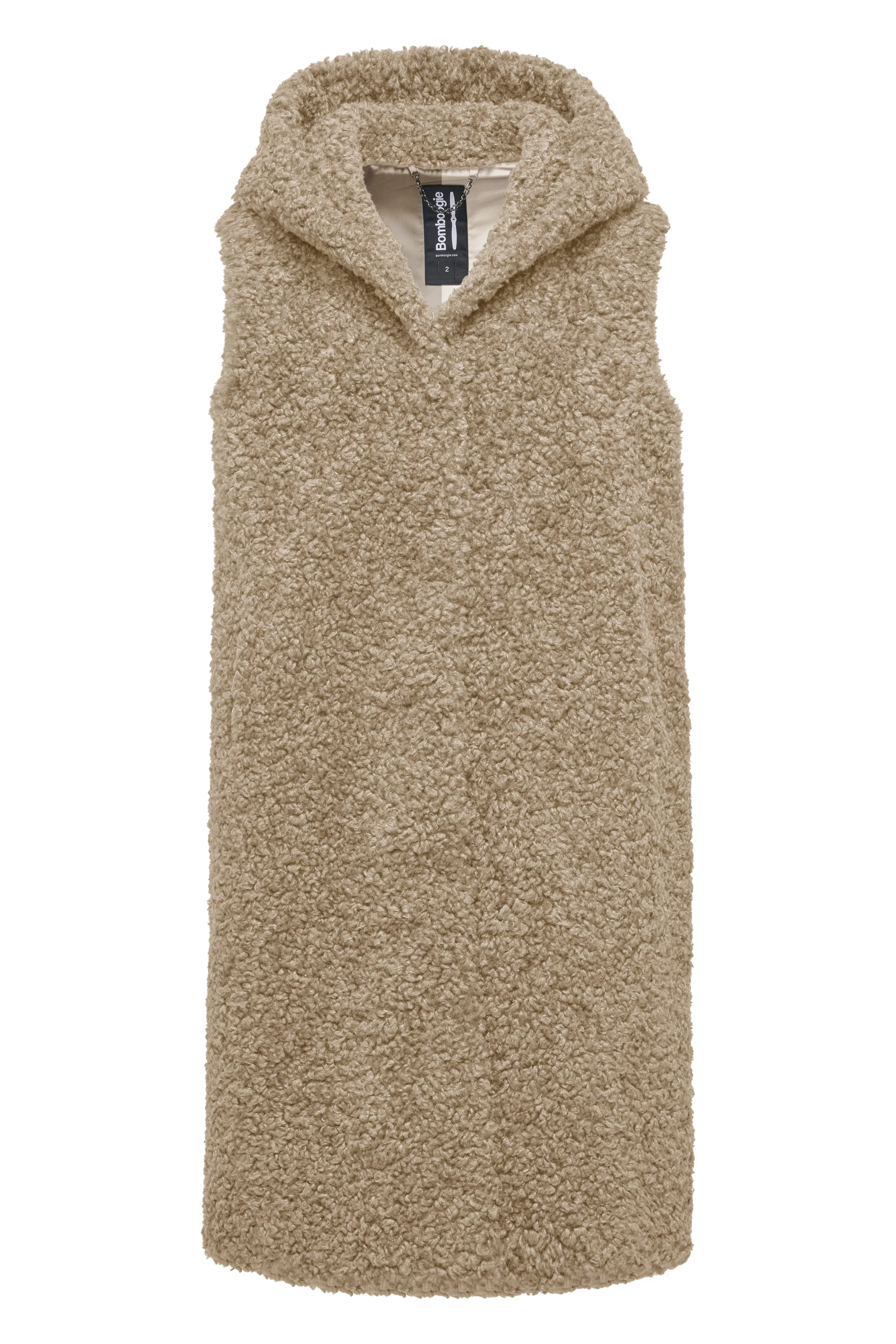 Gilet lungo da donna in pelliccetta sintetica effetto agnellino - Image 13
