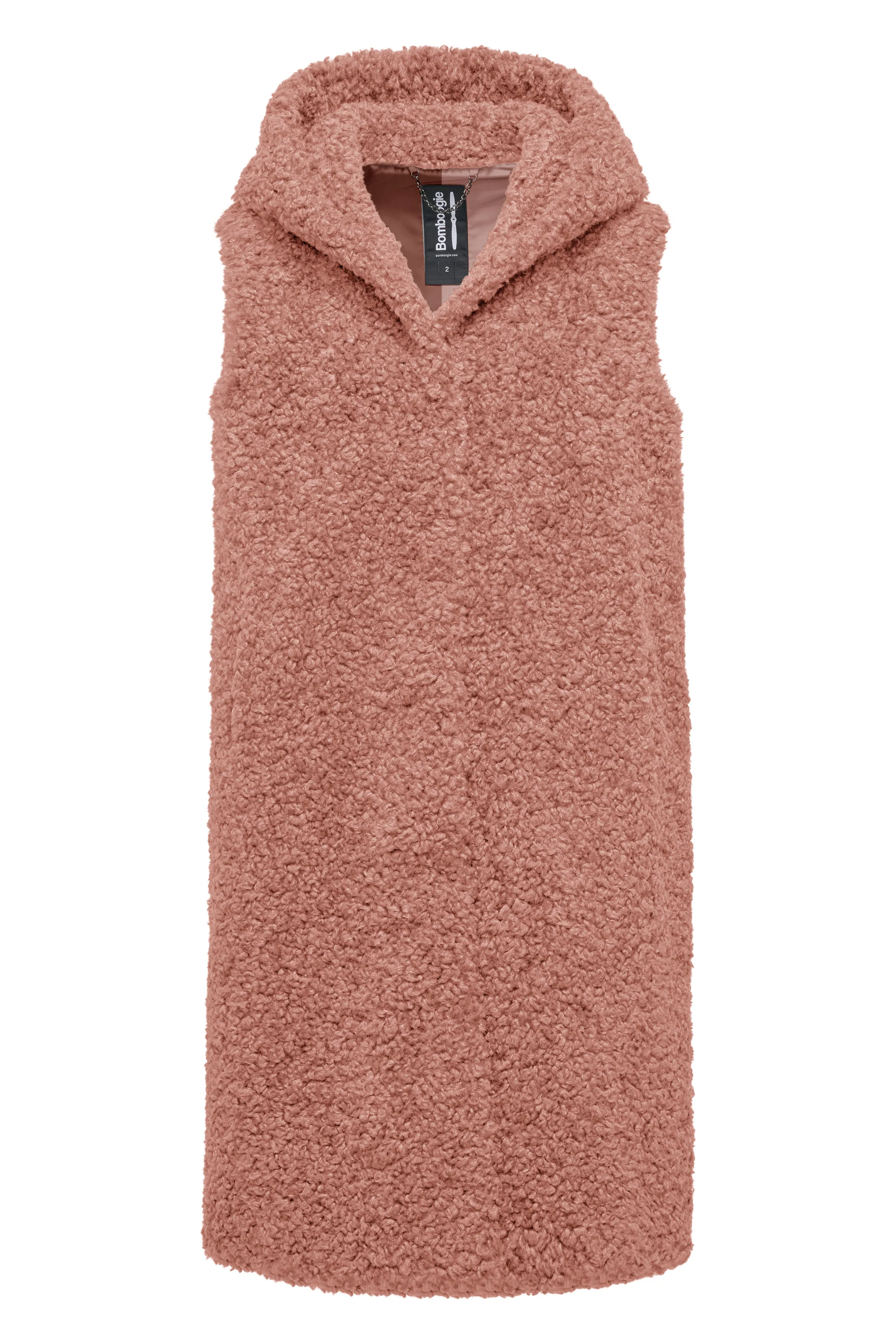 Gilet lungo da donna in pelliccetta sintetica effetto agnellino - Image 21