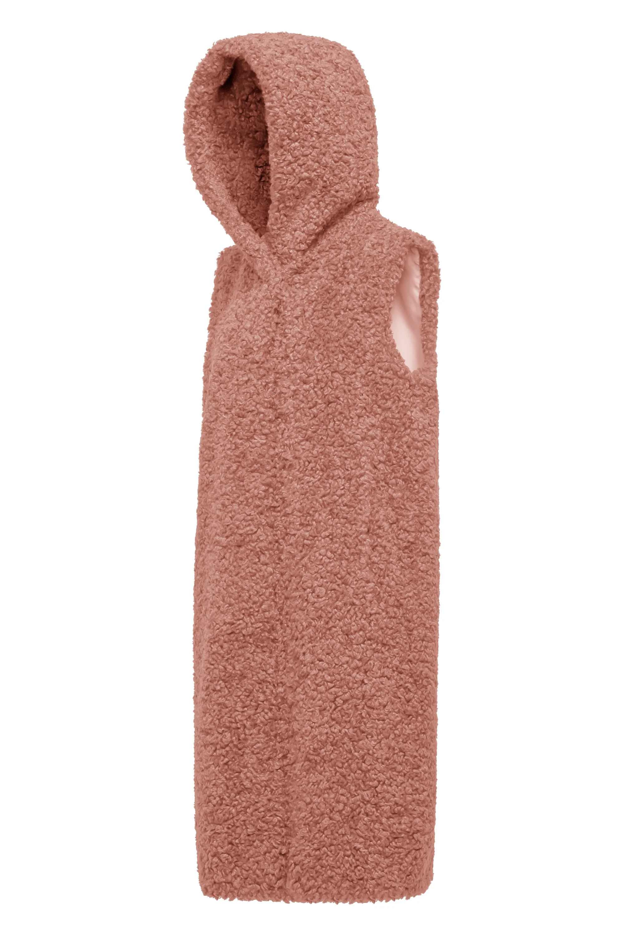 Gilet lungo da donna in pelliccetta sintetica effetto agnellino - Image 22