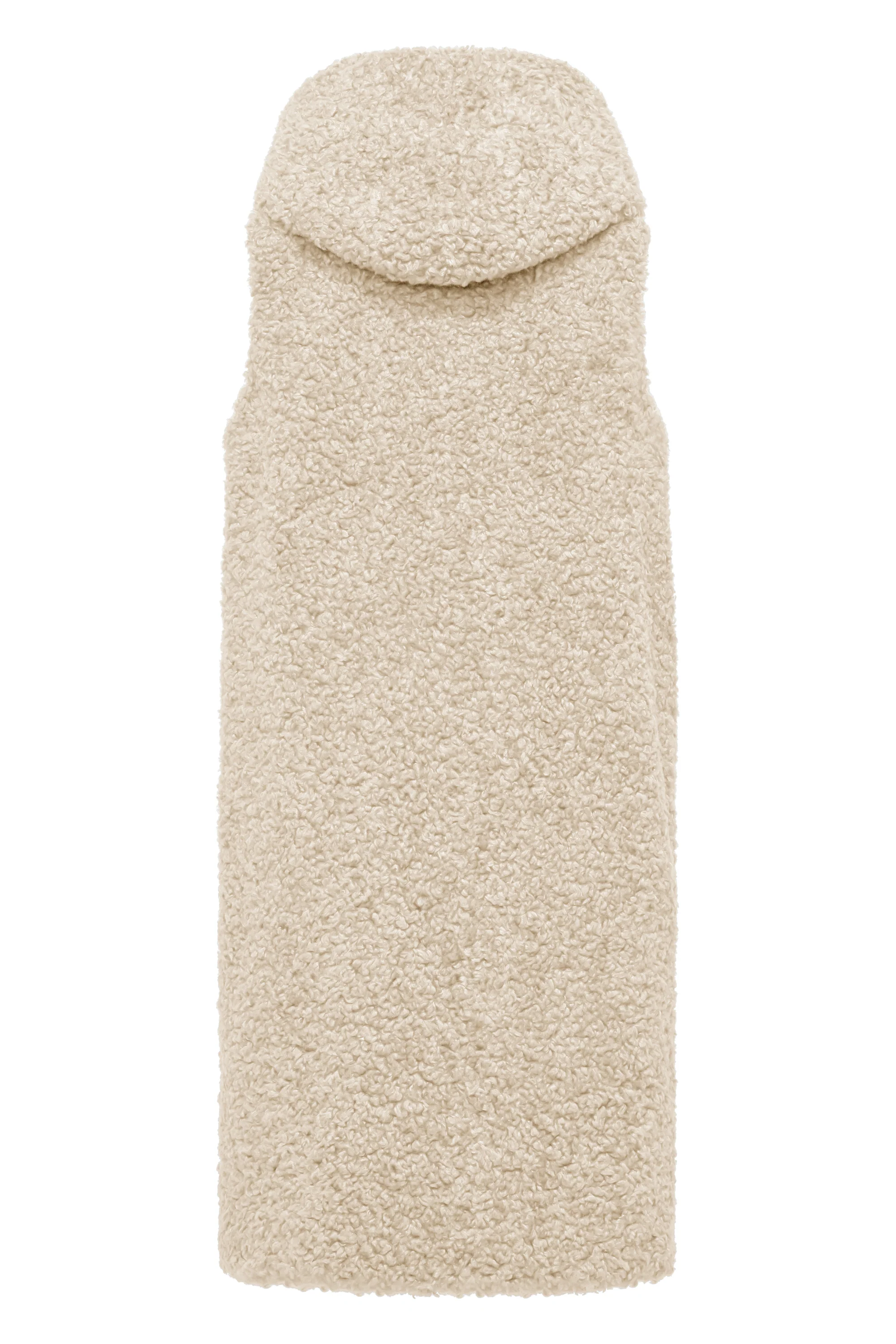 Gilet lungo da donna in pelliccetta sintetica effetto agnellino - Image 7