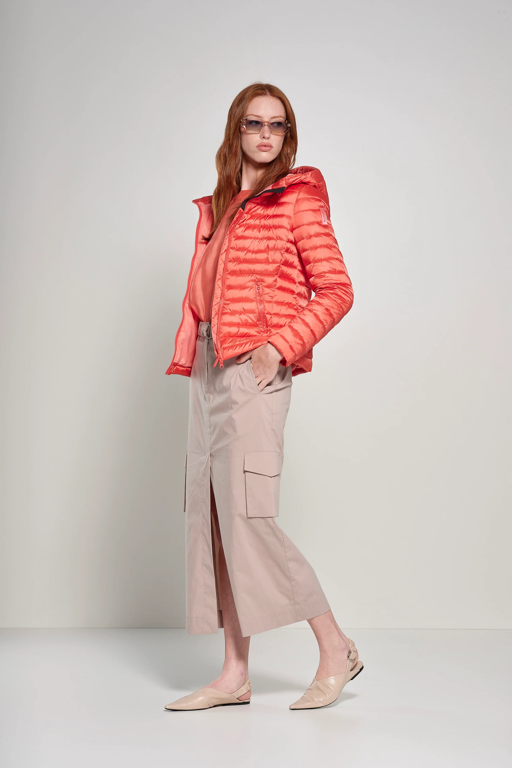 Gonna midi cargo in misto cotone - Image 4