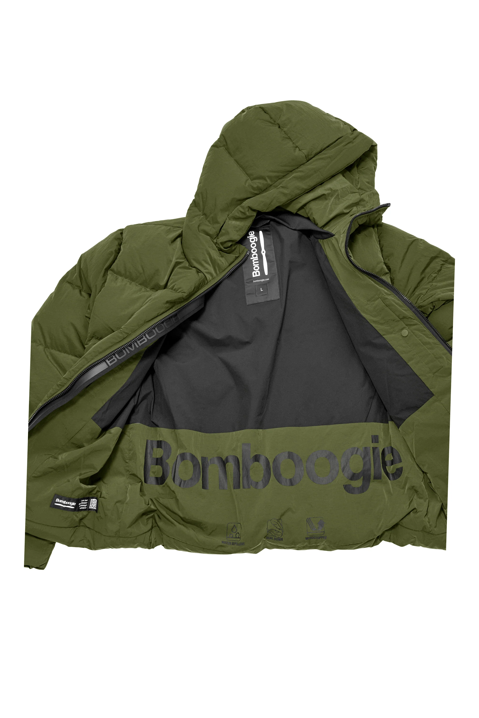 Helsinki Down Jacket - Piumino Puffy in Nylon - Image 4