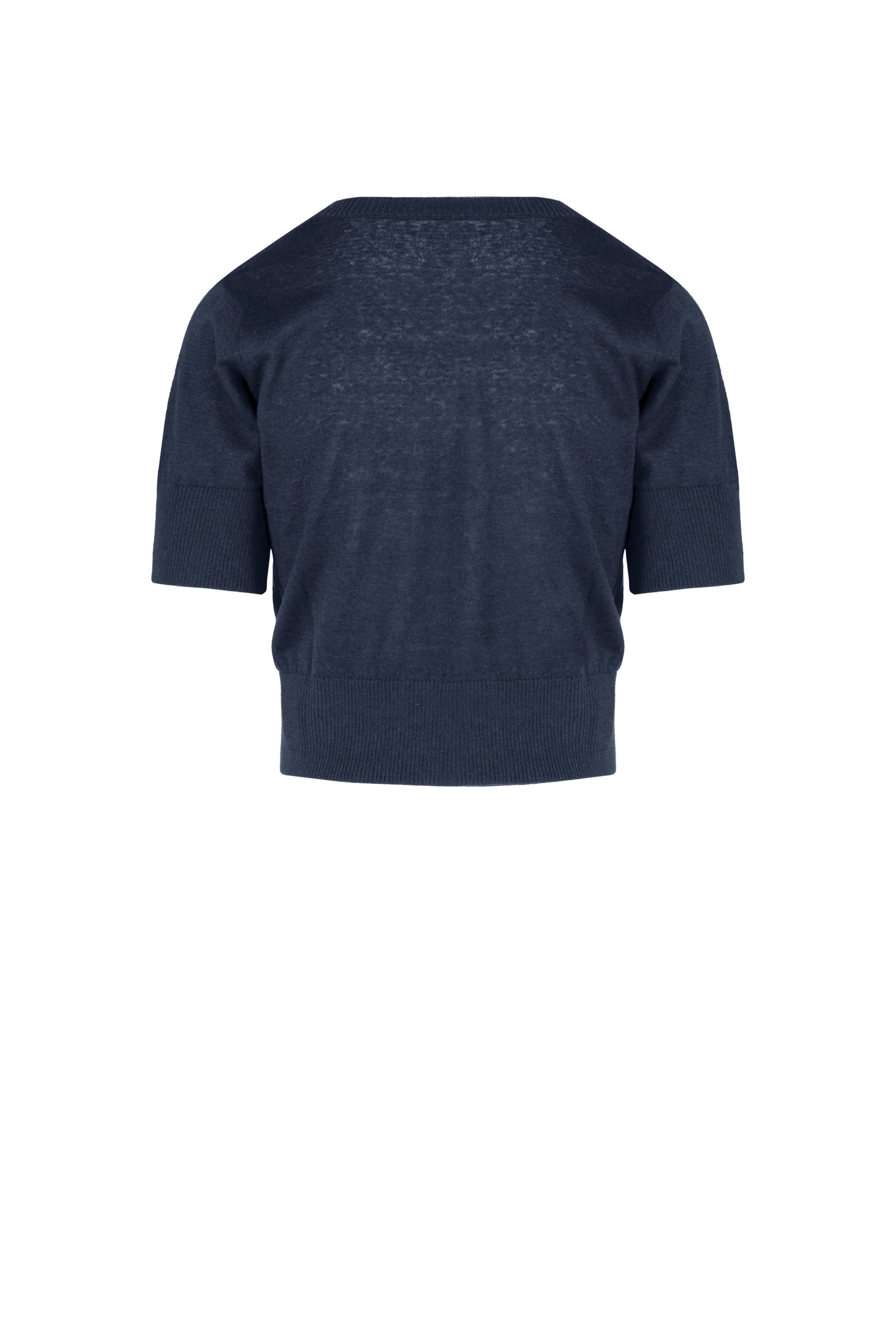 Maglia a maniche corte in lino e cotone - Image 4