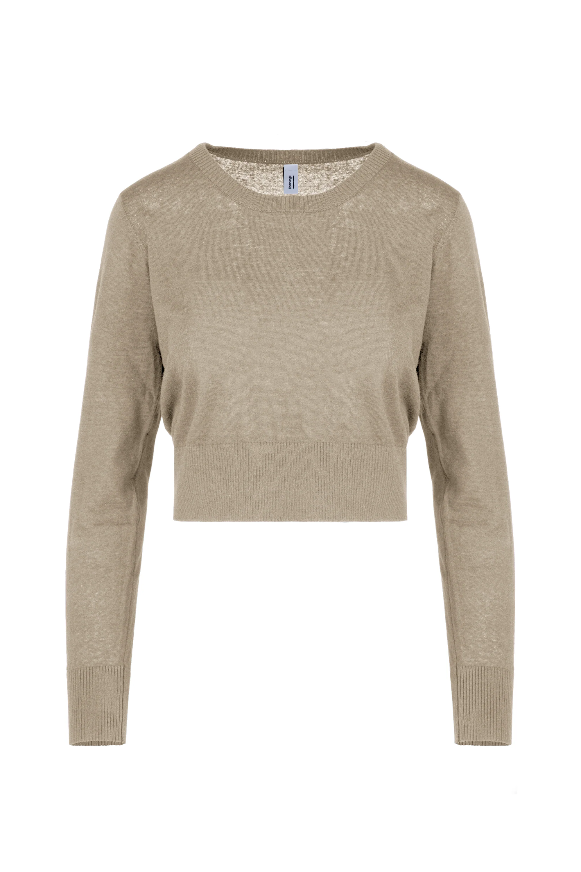 Maglia a maniche lunghe in lino e cotone - Image 3