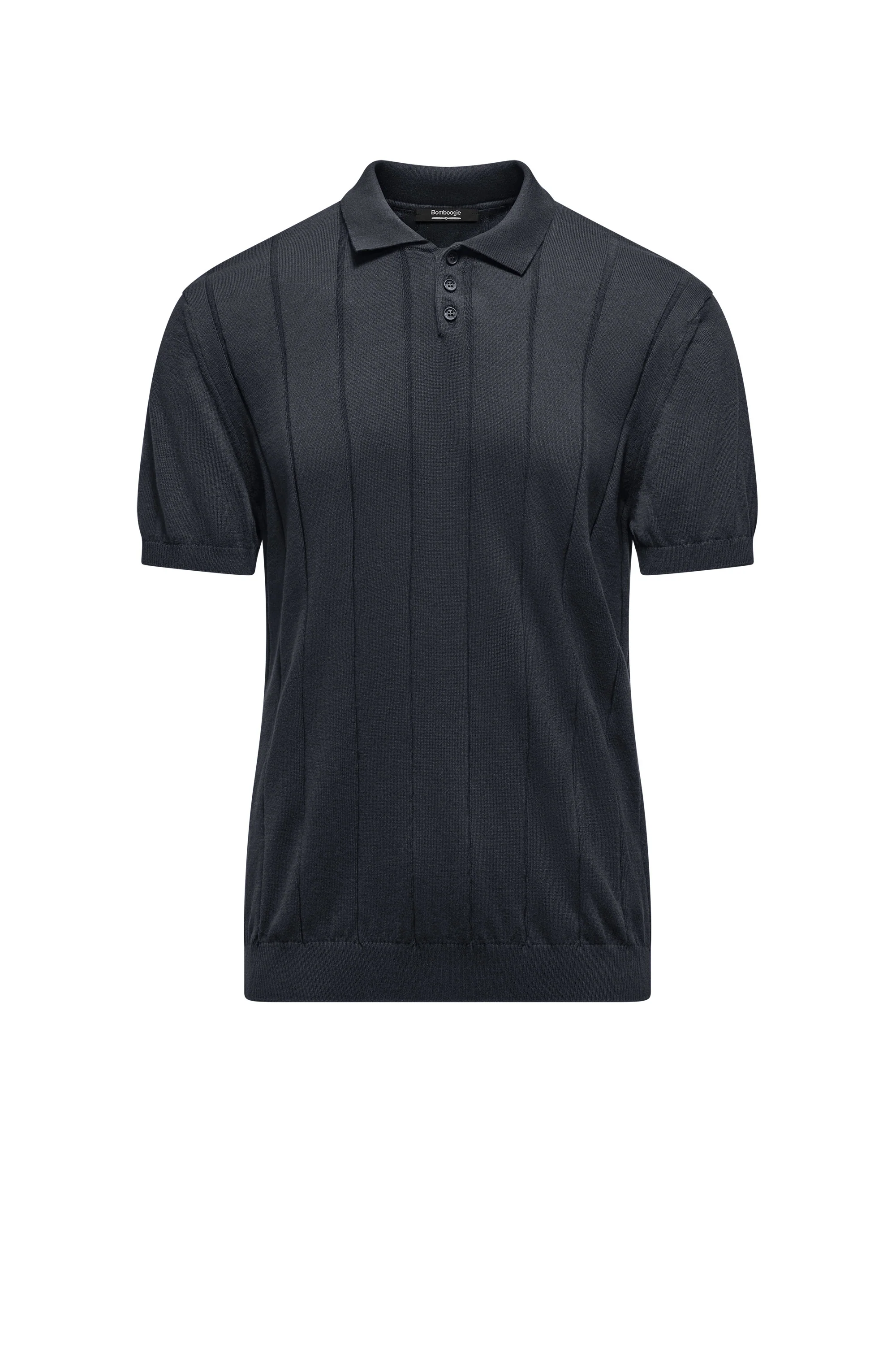 Maglia con colletto in cotone a coste larghe - Image 15
