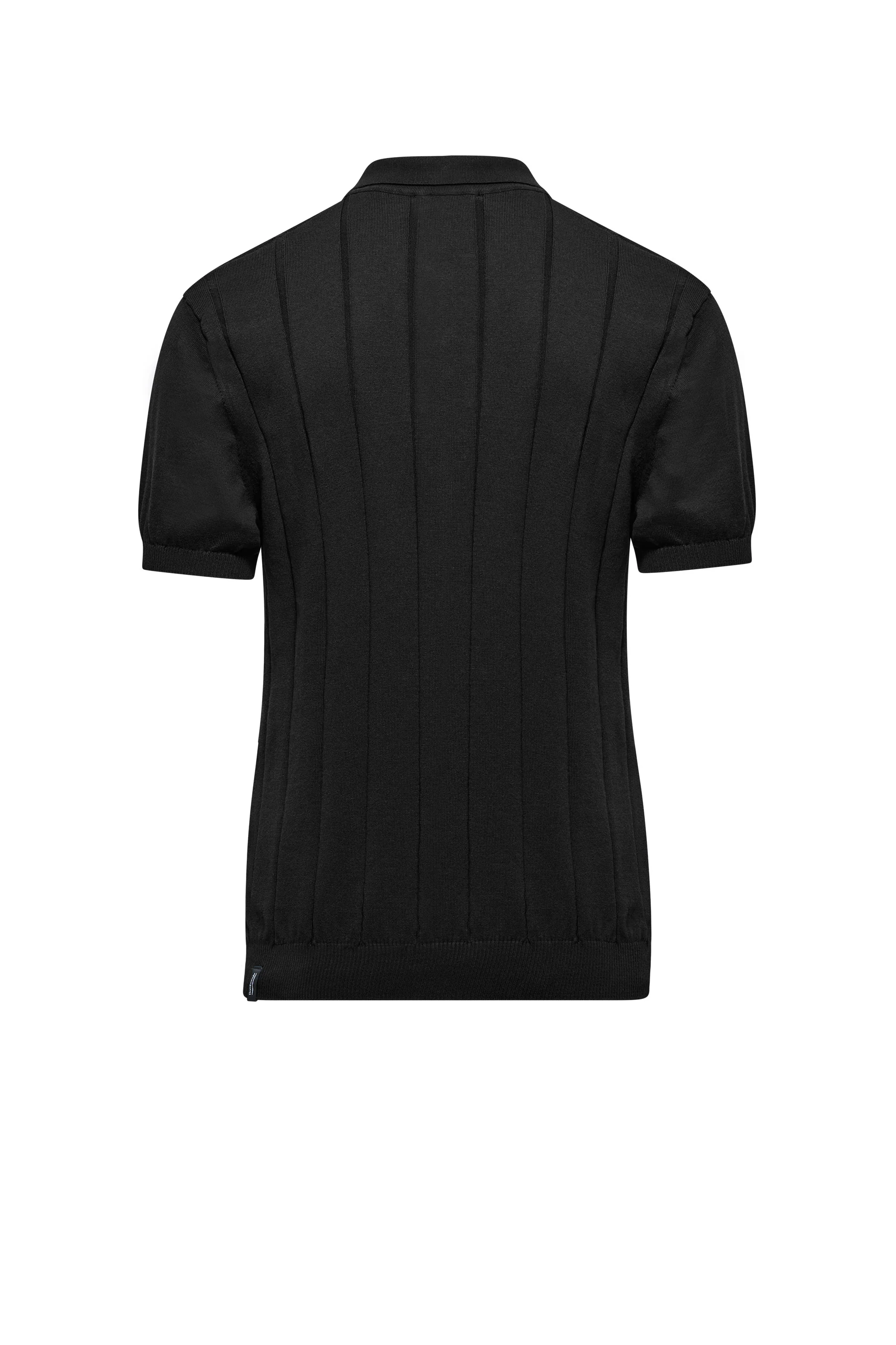Maglia con colletto in cotone a coste larghe - Image 4