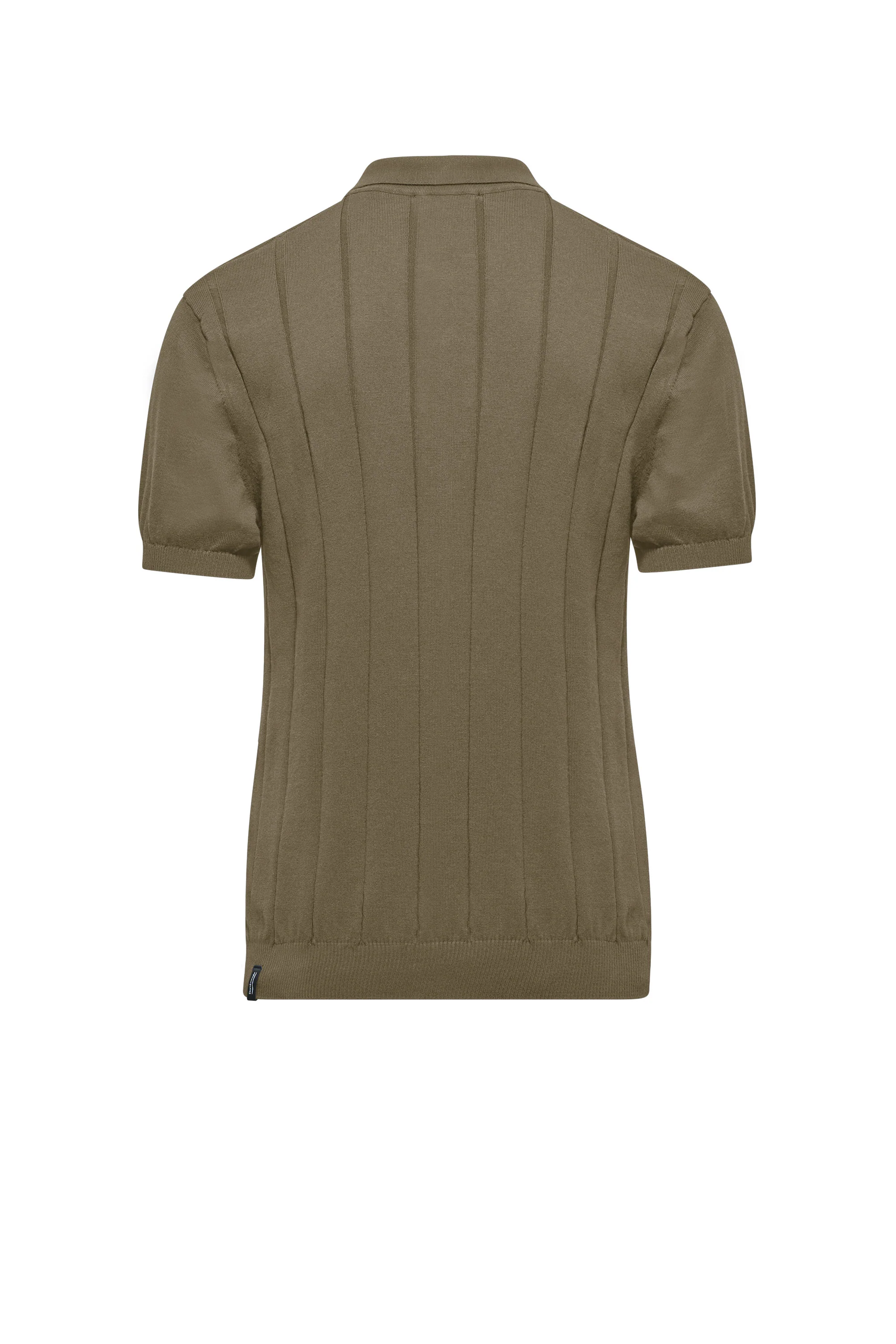 Maglia con colletto in cotone a coste larghe - Image 6