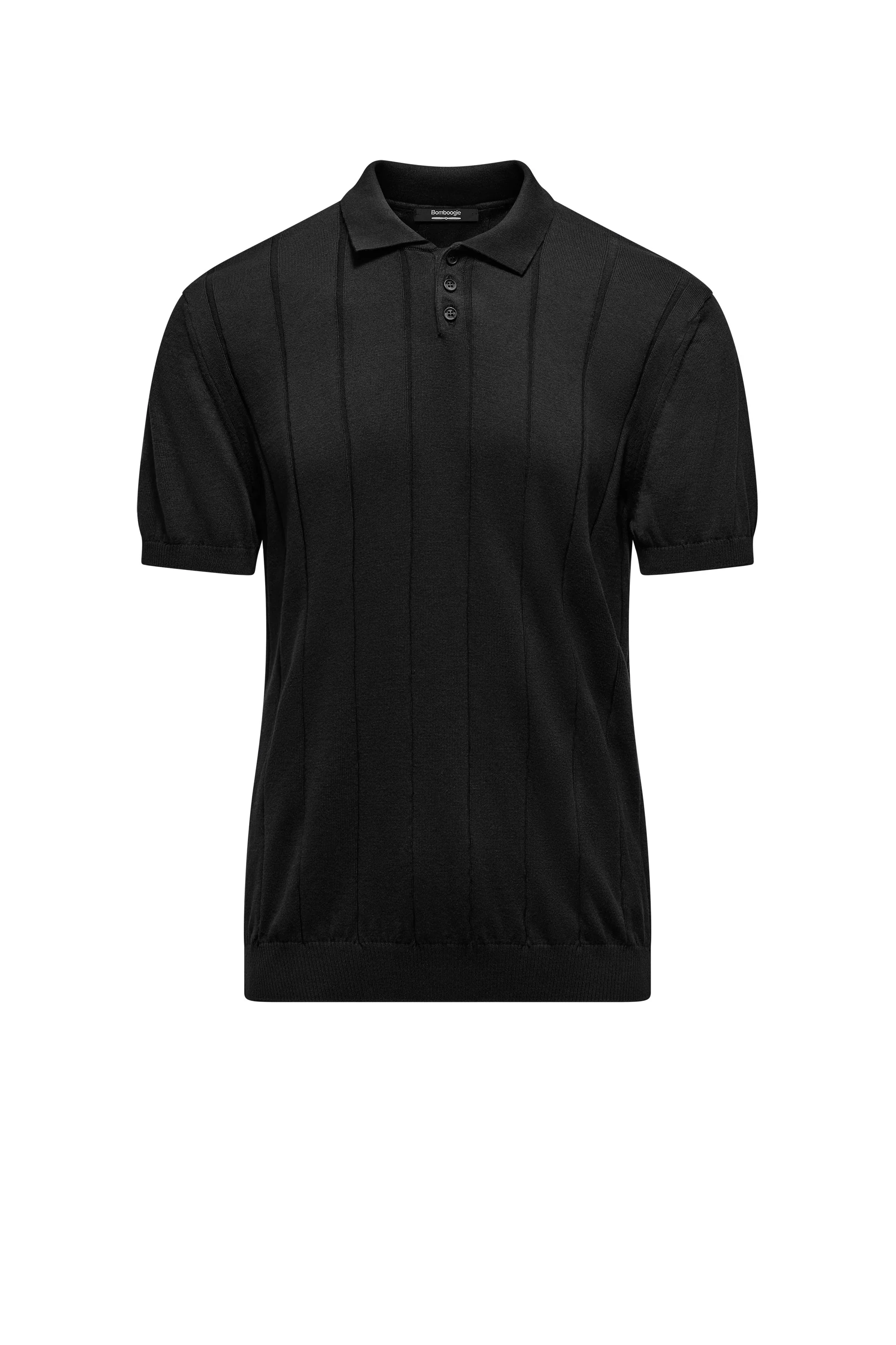 Maglia con colletto in cotone a coste larghe - Image 9