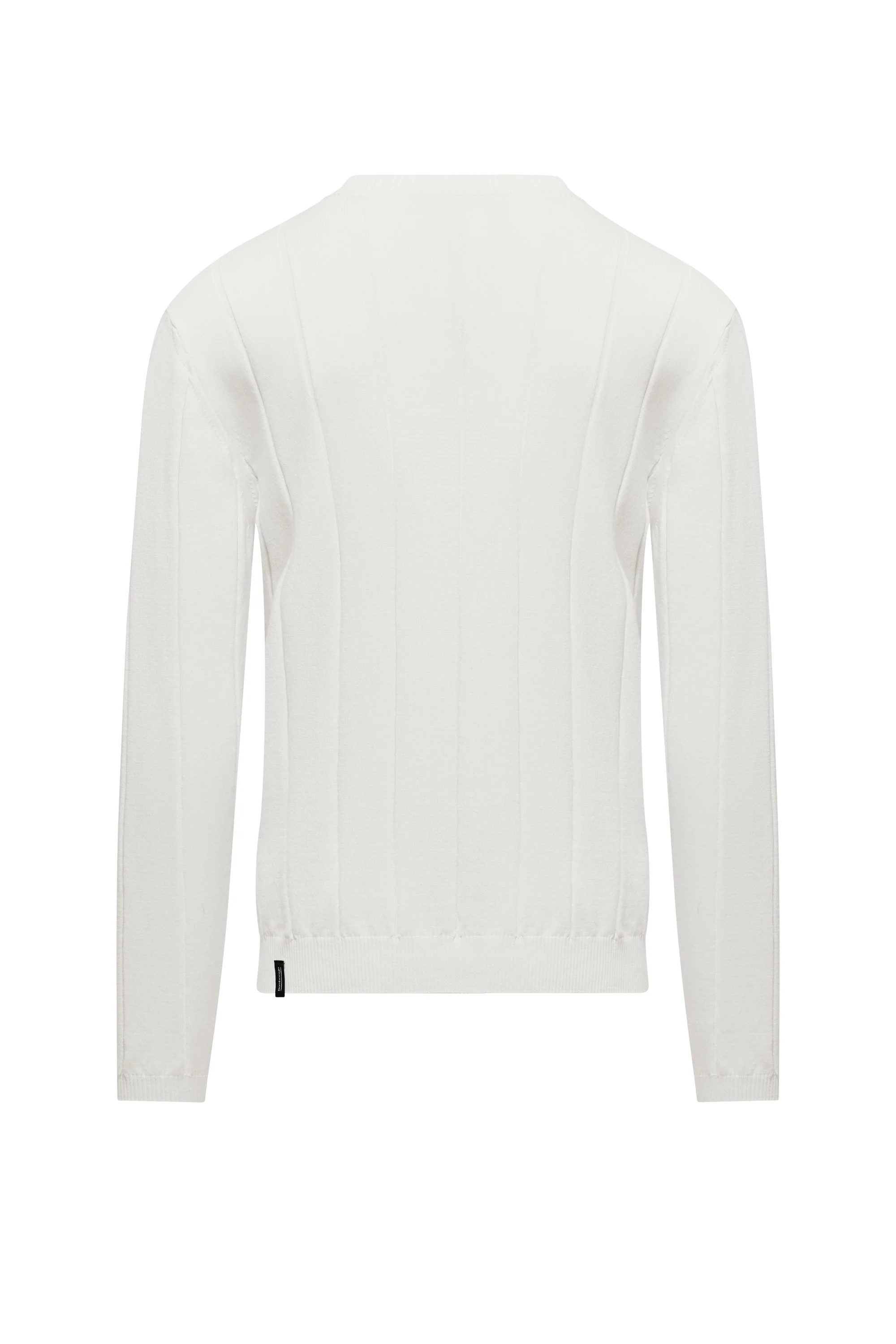 Maglia girocollo in cotone a coste larghe - Image 14