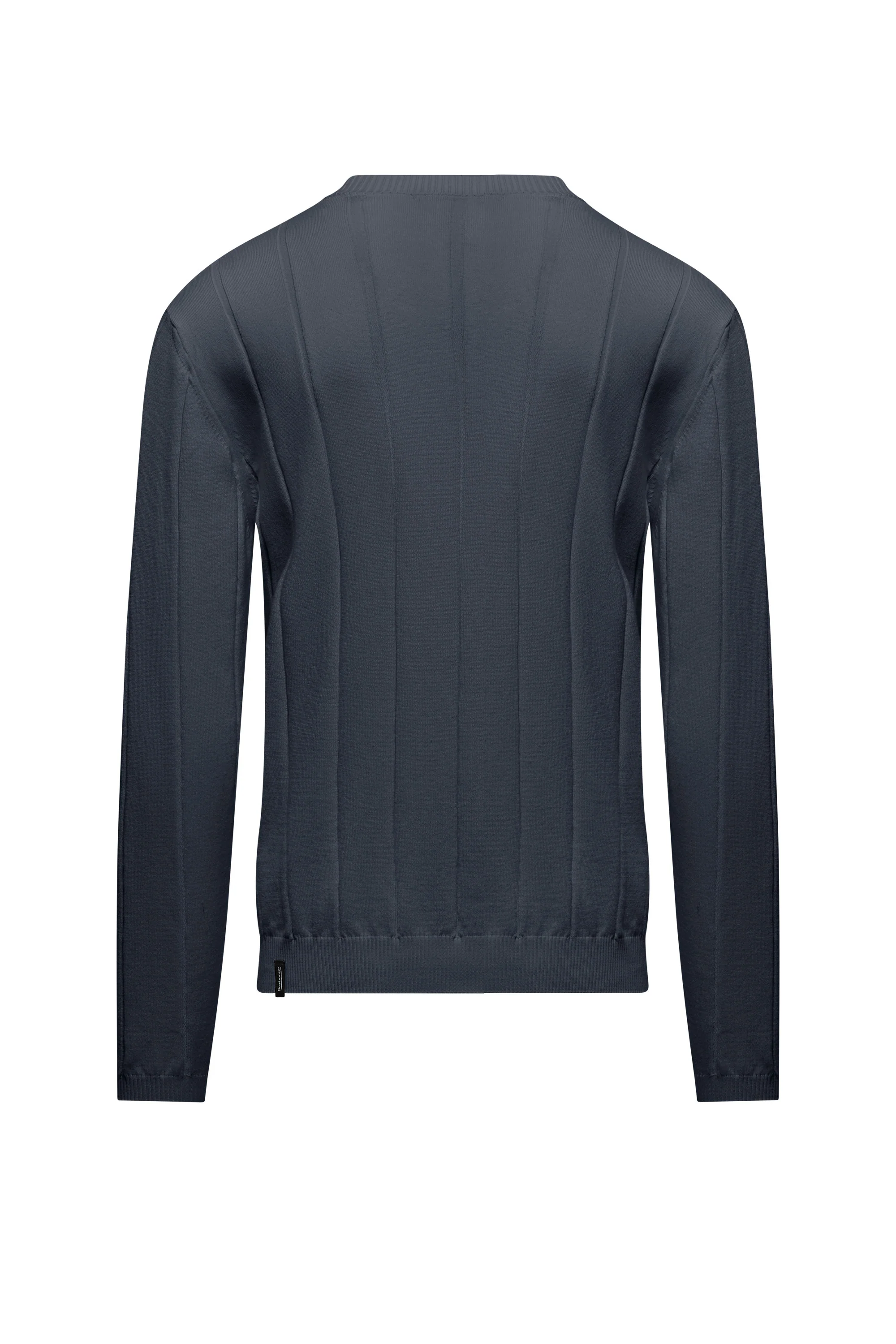 Maglia girocollo in cotone a coste larghe - Image 16