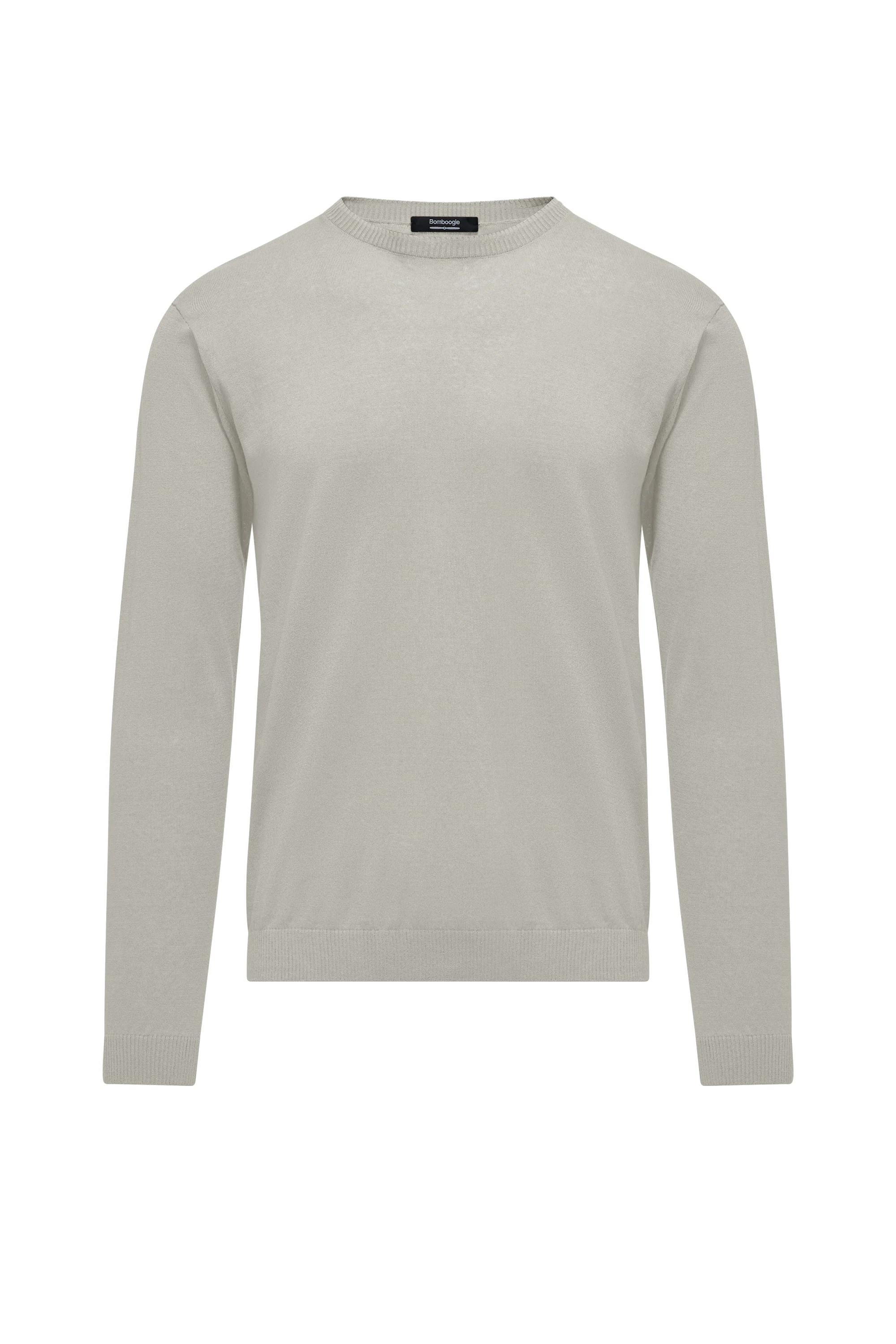 Maglia girocollo in lino e cotone - Image 5