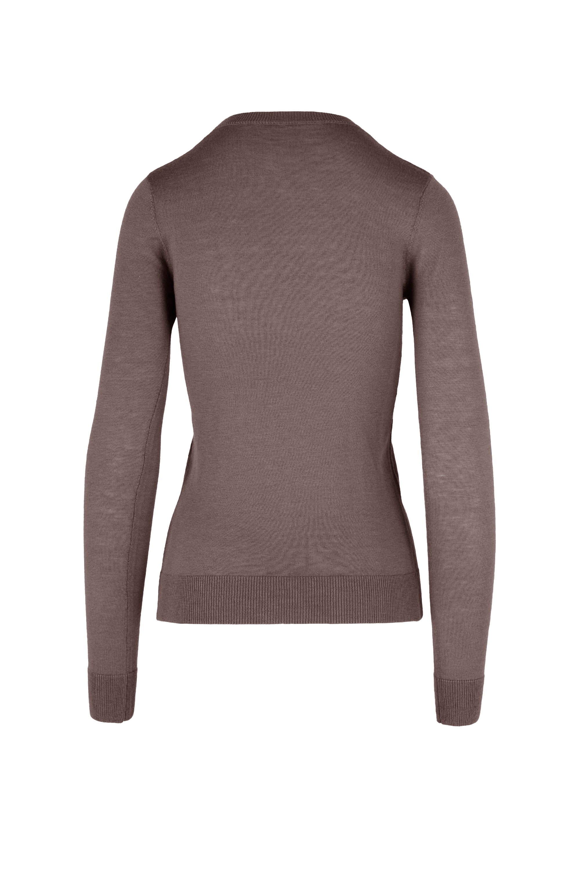 Maglia girocollo slim in misto lana merinos - Image 10