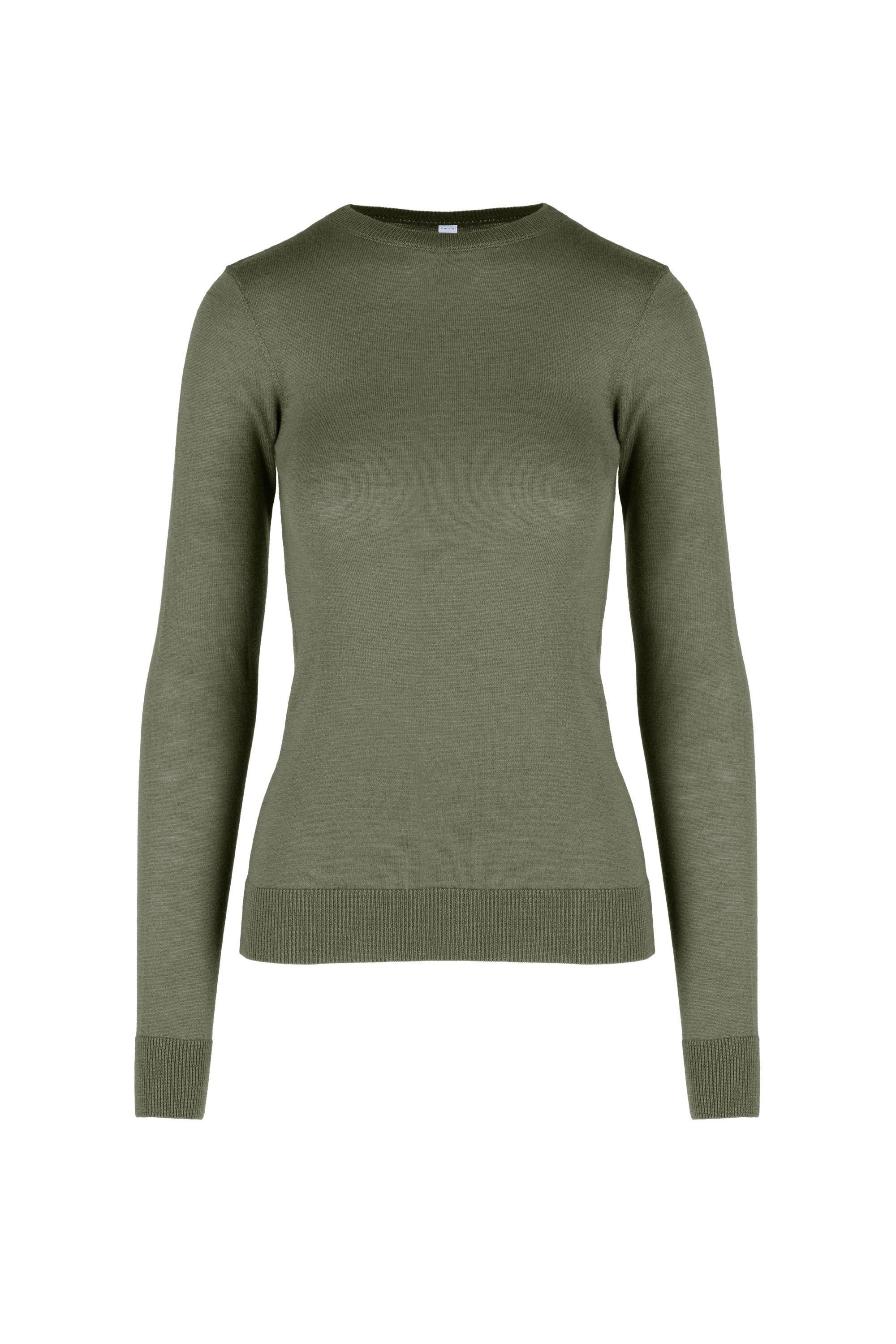 Maglia girocollo slim in misto lana merinos - Image 11