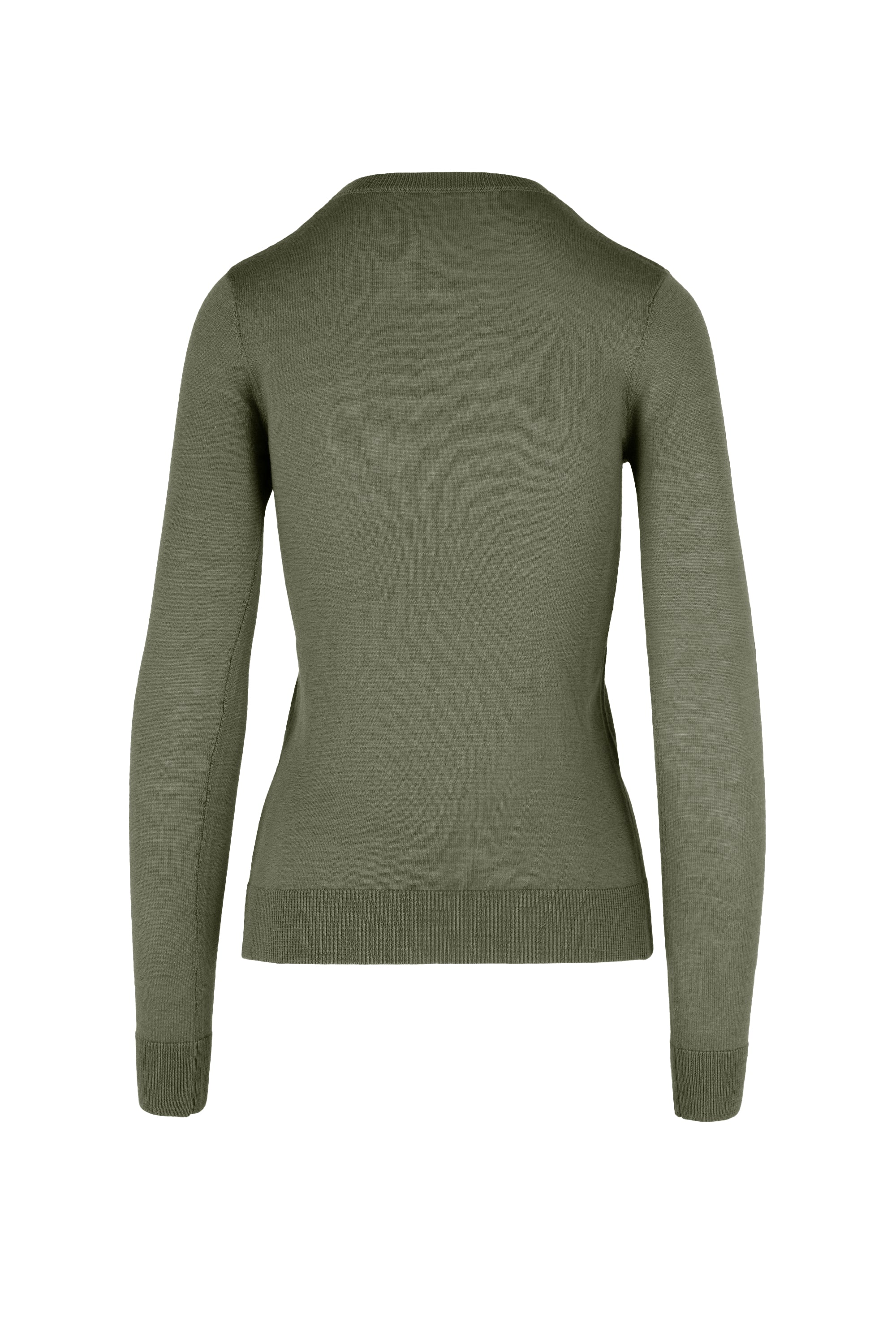 Maglia girocollo slim in misto lana merinos - Image 12